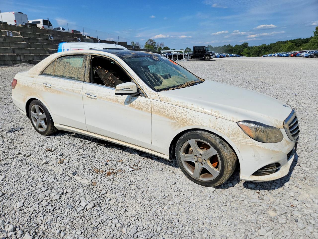 2014 Mercedes-benz E 350 4matic White vin: WDDHF8JB9EA907482