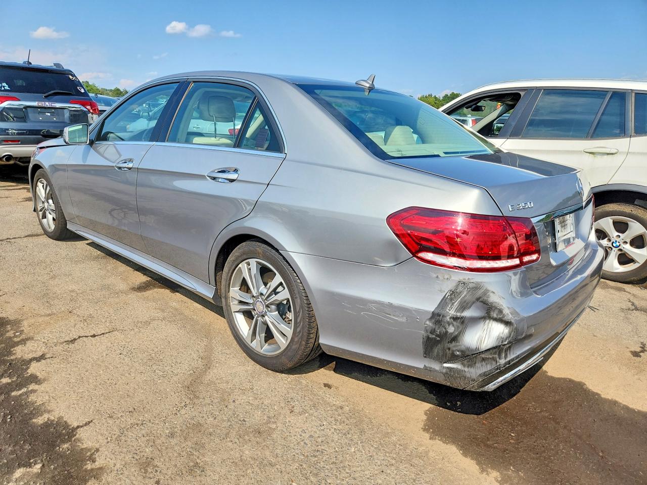 2014 Mercedes-benz E 350 4matic Silver vin: WDDHF8JB9EB017526