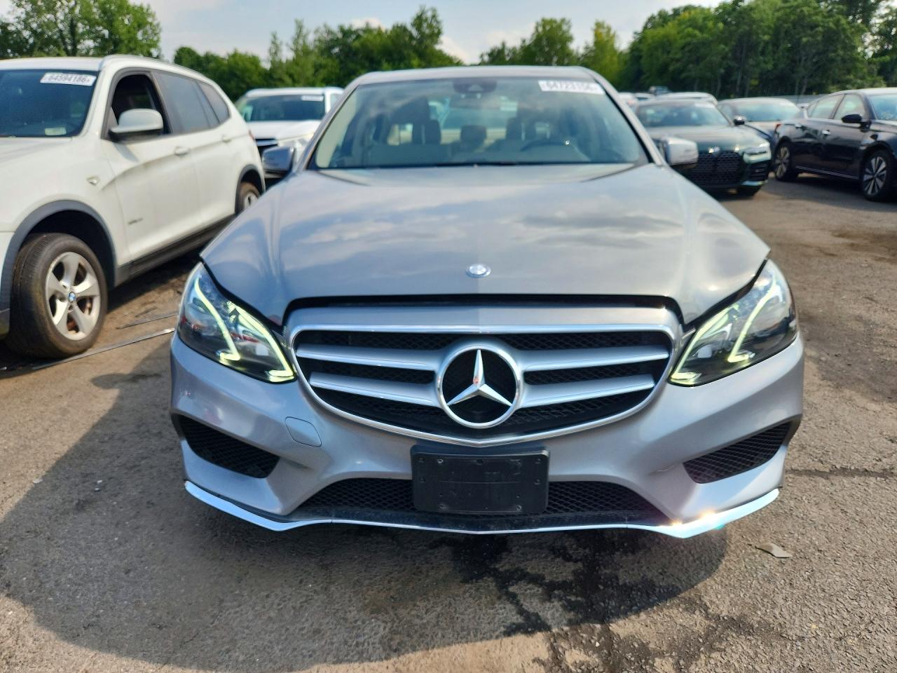 2014 Mercedes-benz E 350 4matic Silver vin: WDDHF8JB9EB017526