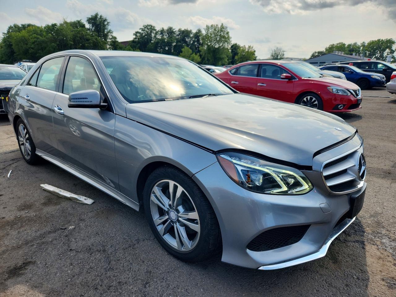 2014 Mercedes-benz E 350 4matic Silver vin: WDDHF8JB9EB017526