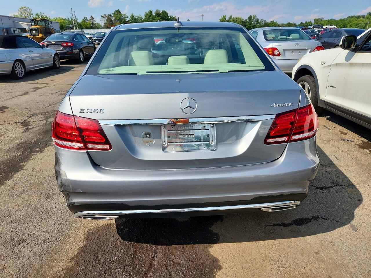 2014 Mercedes-benz E 350 4matic Silver vin: WDDHF8JB9EB017526
