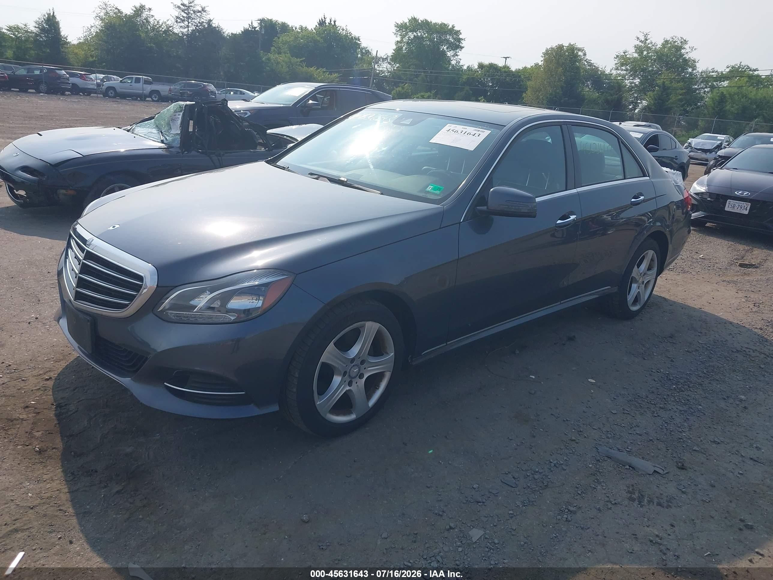 2014 Mercedes-benz E 350 4matic Gray vin: WDDHF8JB9EB058898