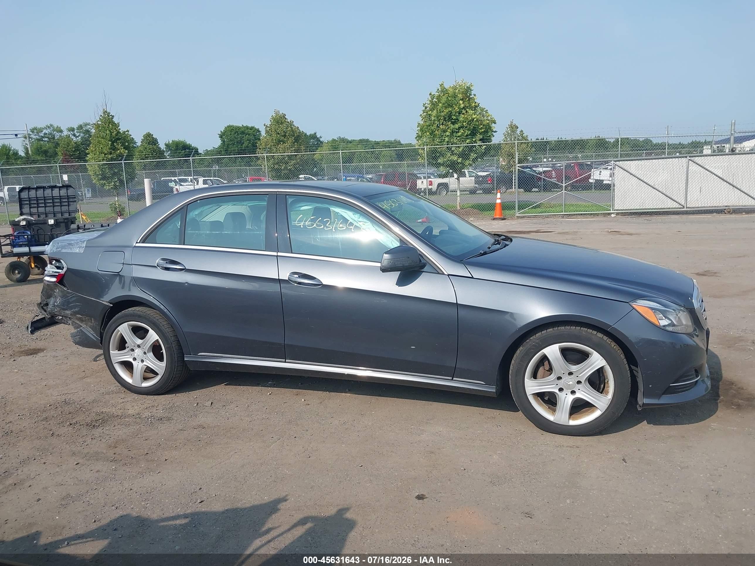 2014 Mercedes-benz E 350 4matic Gray vin: WDDHF8JB9EB058898