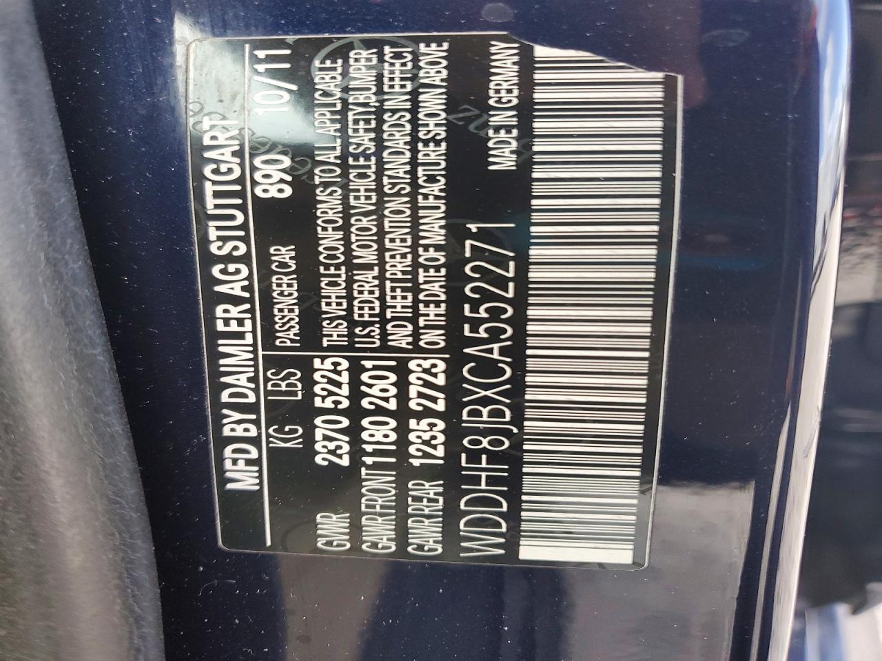 2012 Mercedes-benz E 350 4matic Blue vin: WDDHF8JBXCA552271