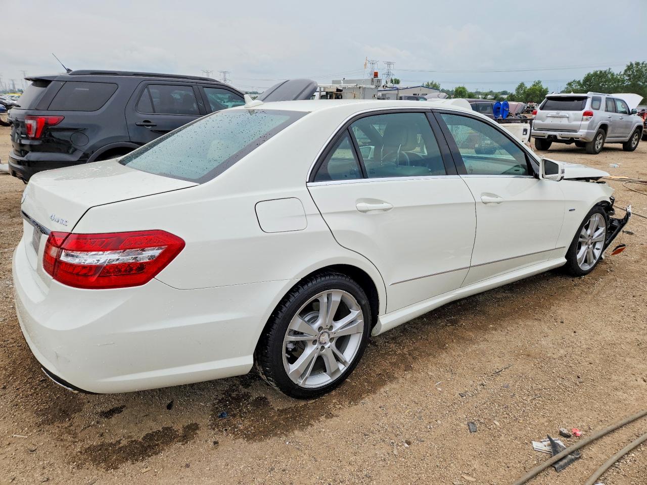 2012 Mercedes-benz E 350 4matic Белый vin: WDDHF8JBXCA597873