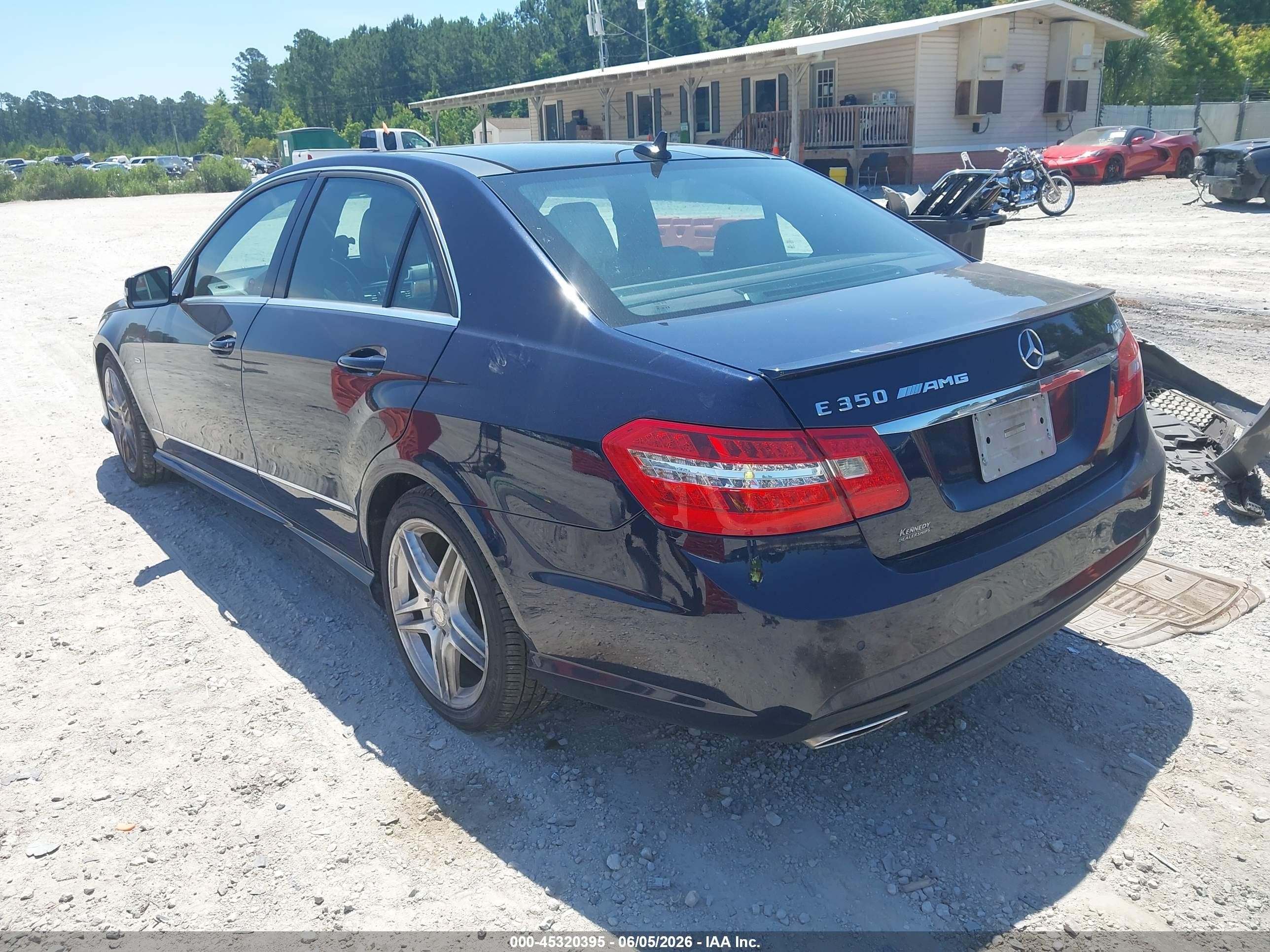 2012 Mercedes-benz E 350 4matic Dark Blue vin: WDDHF8JBXCA648532