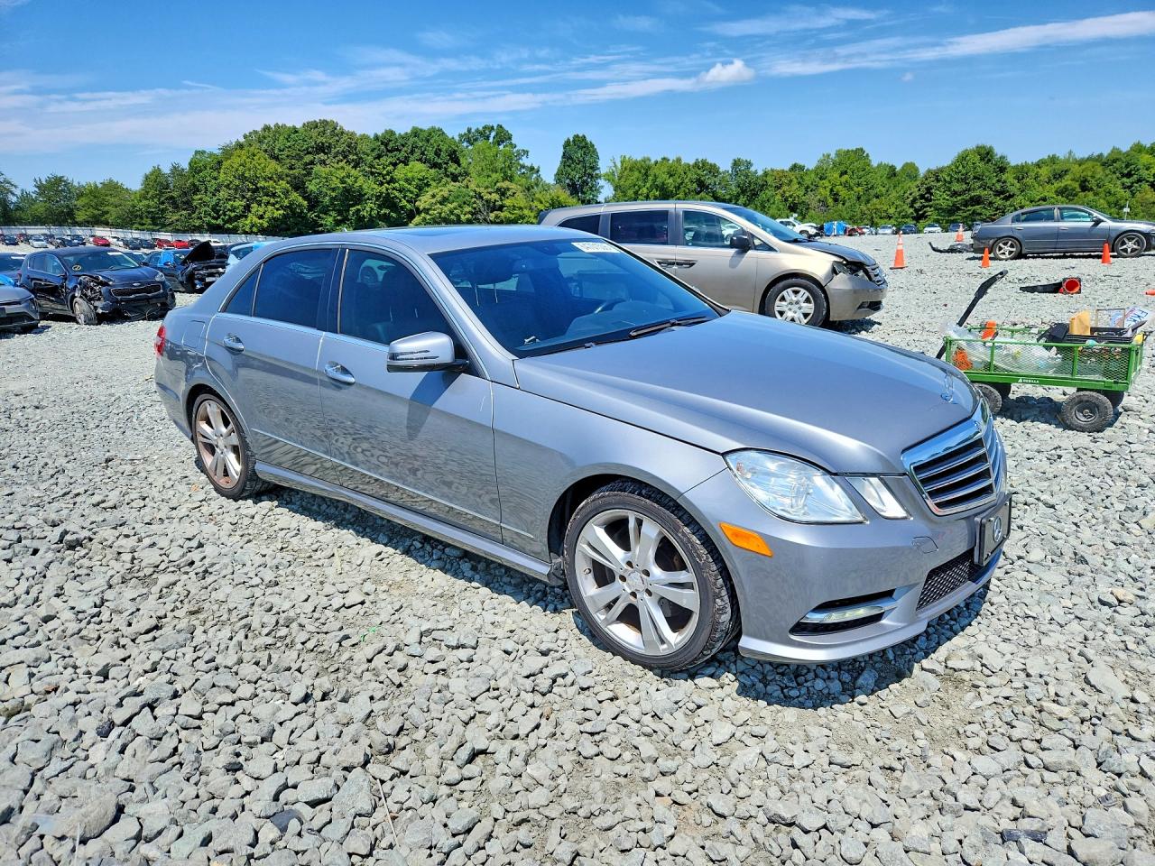 2013 Mercedes-benz E 350 4matic Silver vin: WDDHF8JBXDA663517