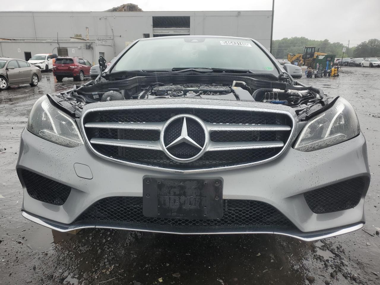 2014 Mercedes-benz E 350 4matic Silver vin: WDDHF8JBXEA932083 Damage: Hood, Broken, Replacement Required