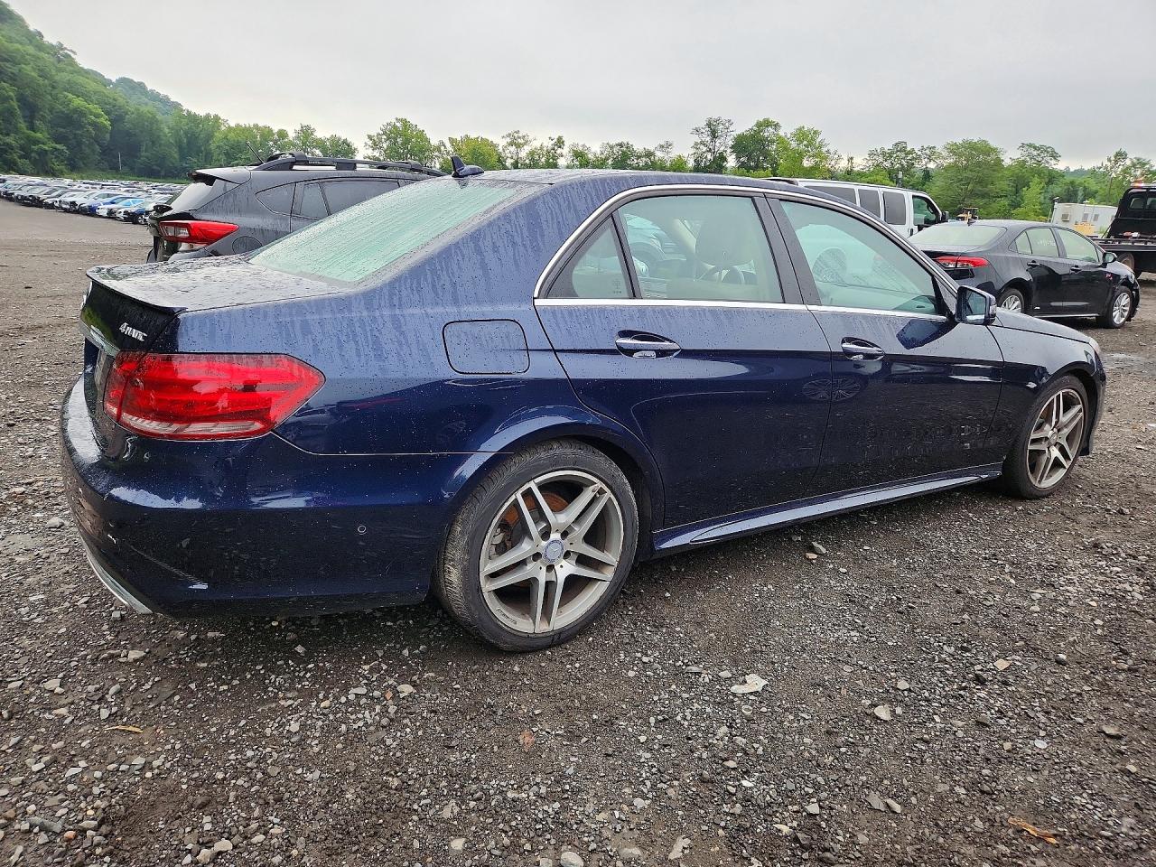 2014 Mercedes-benz E 350 4matic Blue vin: WDDHF8JBXEA985754