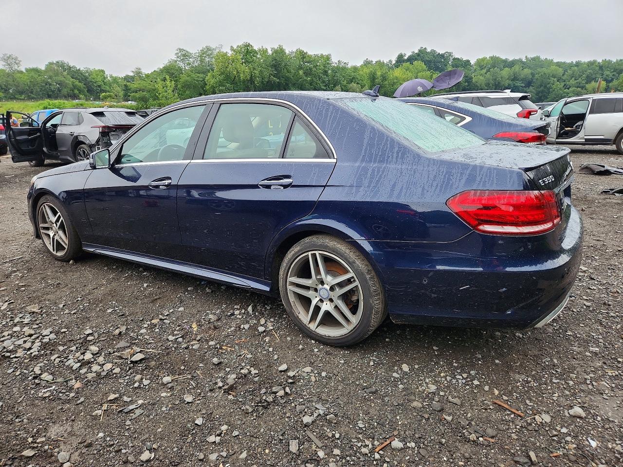 2014 Mercedes-benz E 350 4matic Blue vin: WDDHF8JBXEA985754