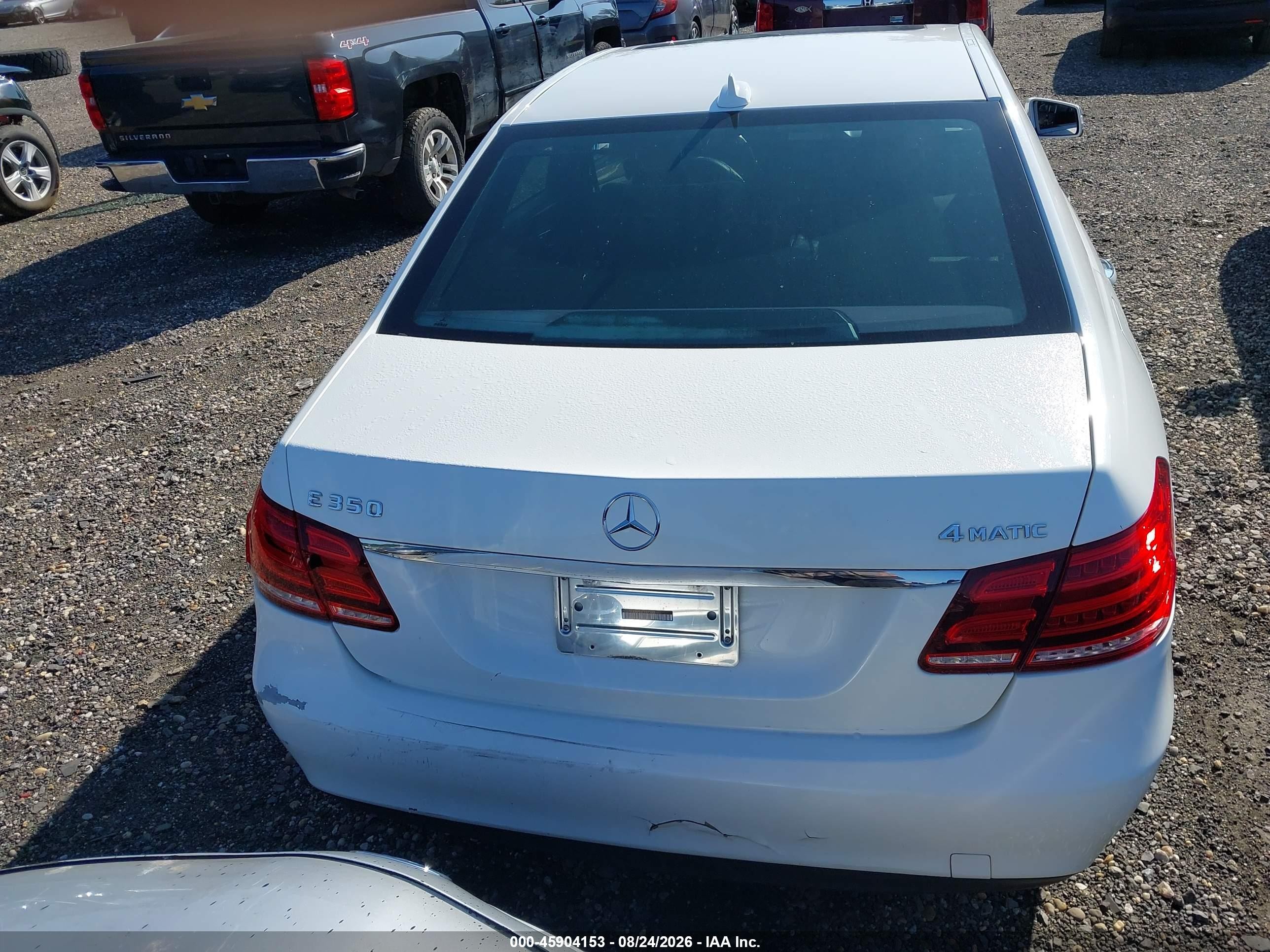 2014 Mercedes-benz E 350 4matic White vin: WDDHF8JBXEA991683