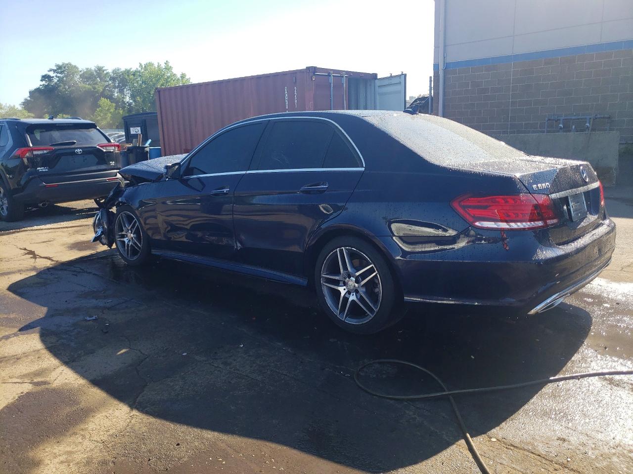 2014 Mercedes-benz E 350 4matic Синий vin: WDDHF8JBXEB058635