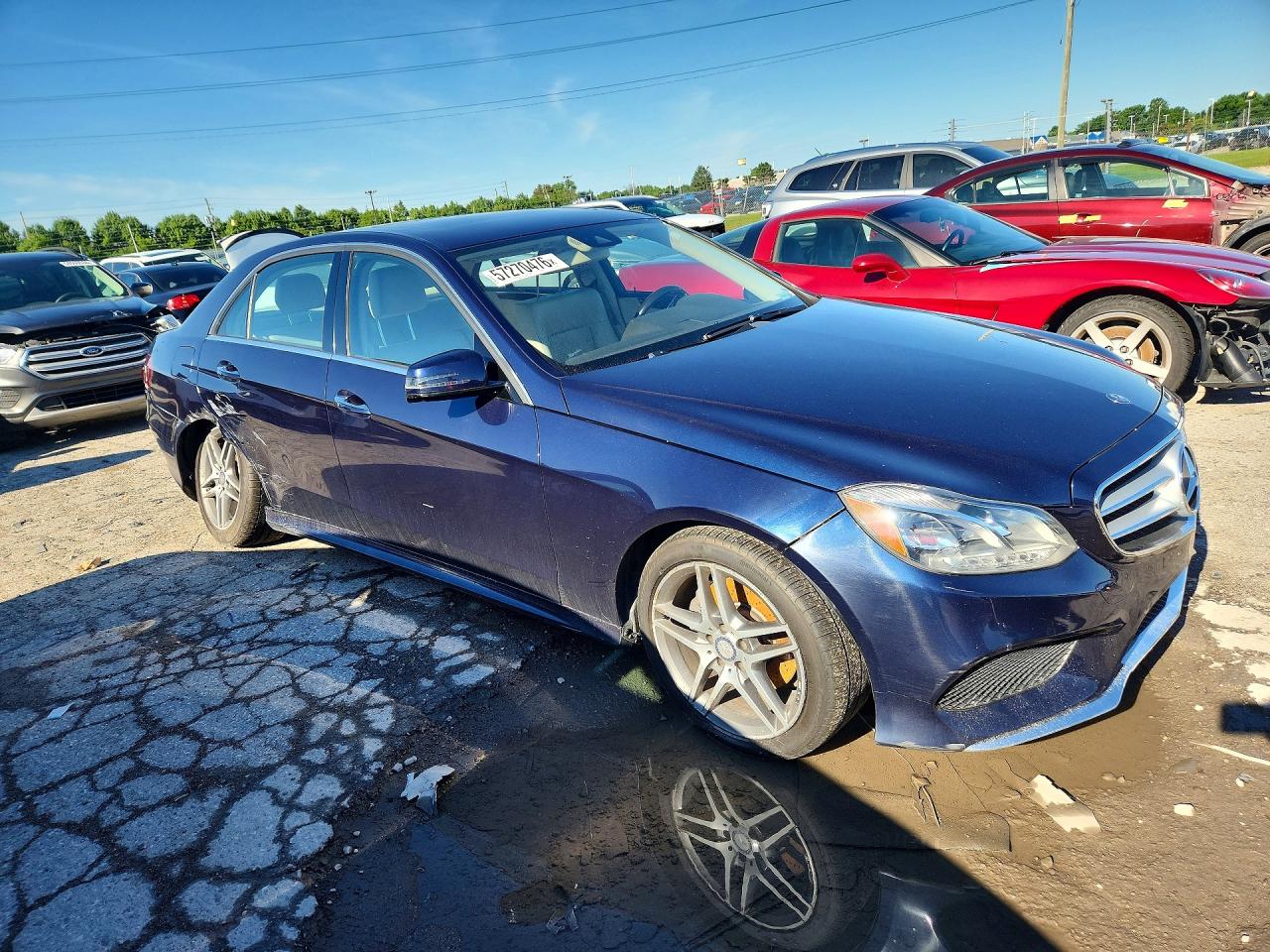 2016 Mercedes-benz E 350 4matic Синий vin: WDDHF8JBXGB300083
