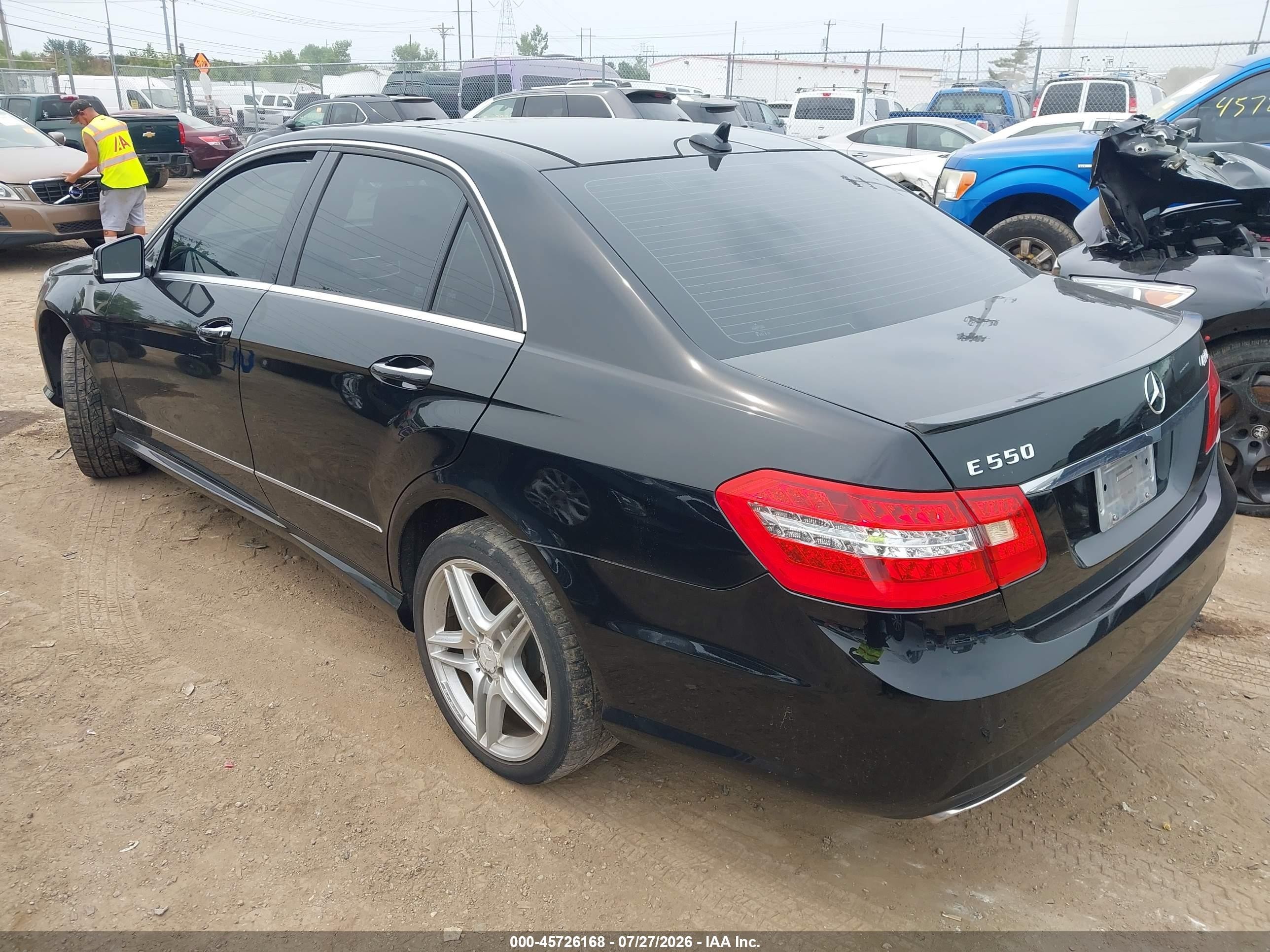 2011 Mercedes-benz E 550 4matic Black vin: WDDHF9AB2BA501156