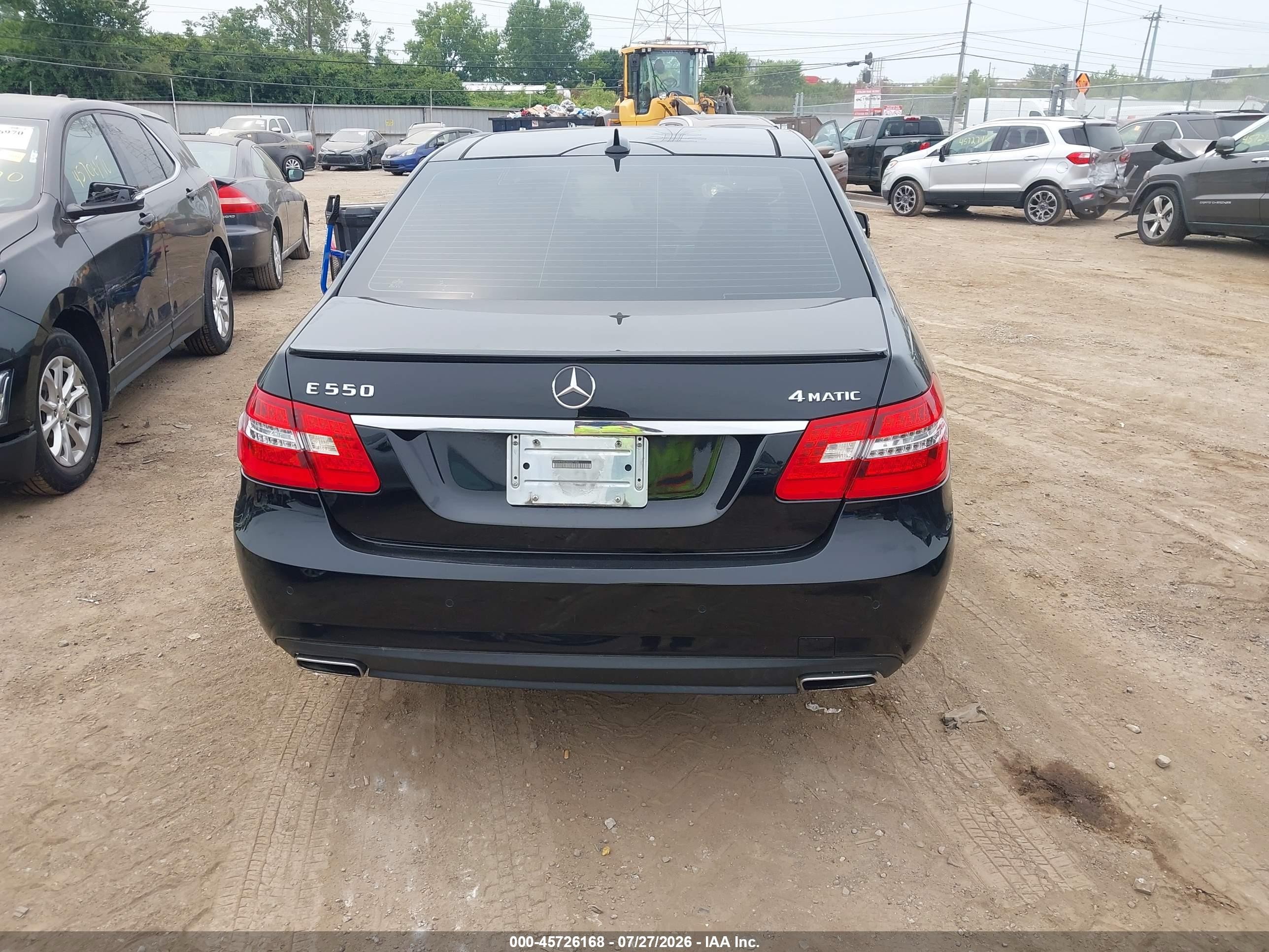 2011 Mercedes-benz E 550 4matic Black vin: WDDHF9AB2BA501156