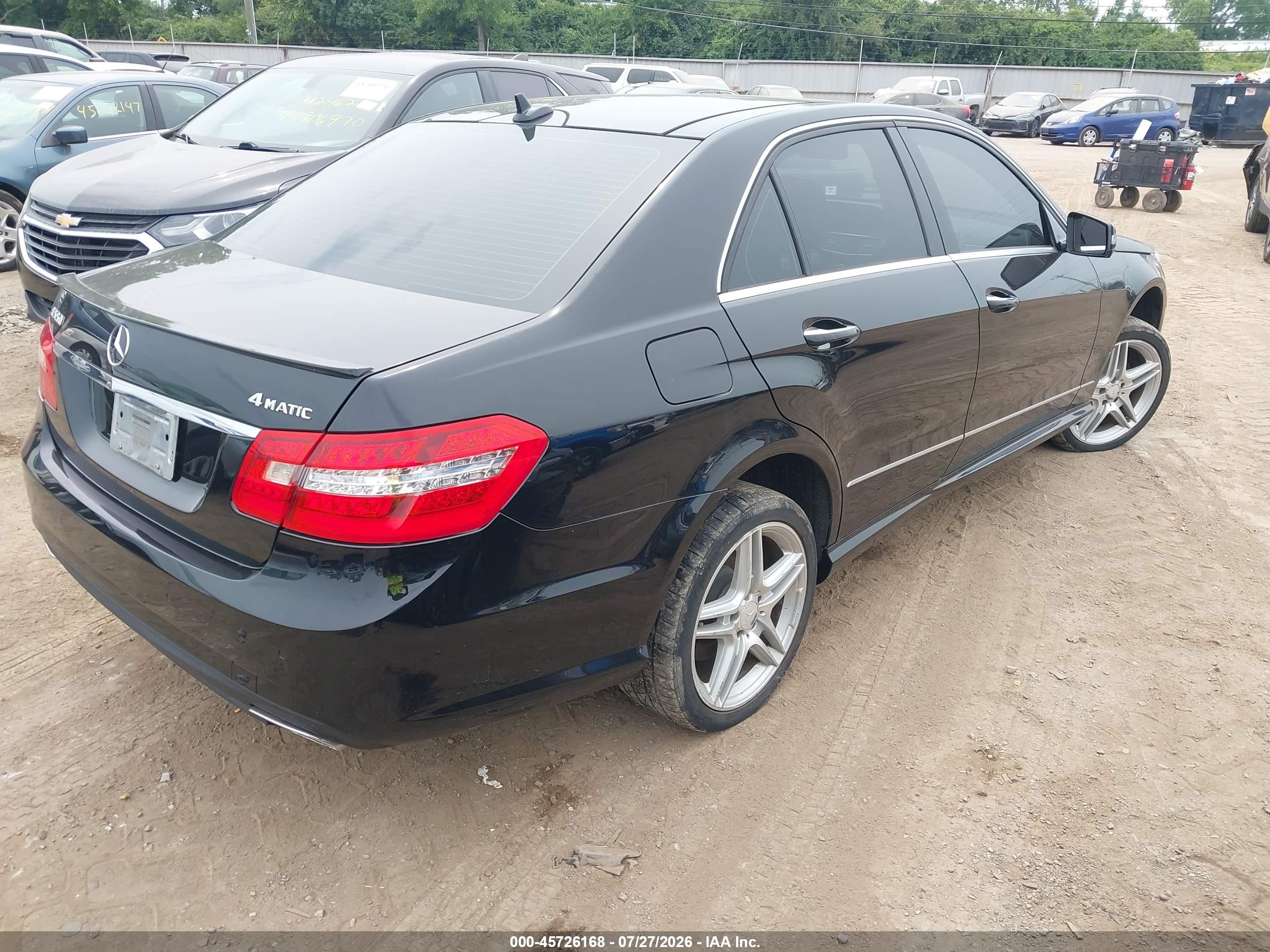 2011 Mercedes-benz E 550 4matic Black vin: WDDHF9AB2BA501156
