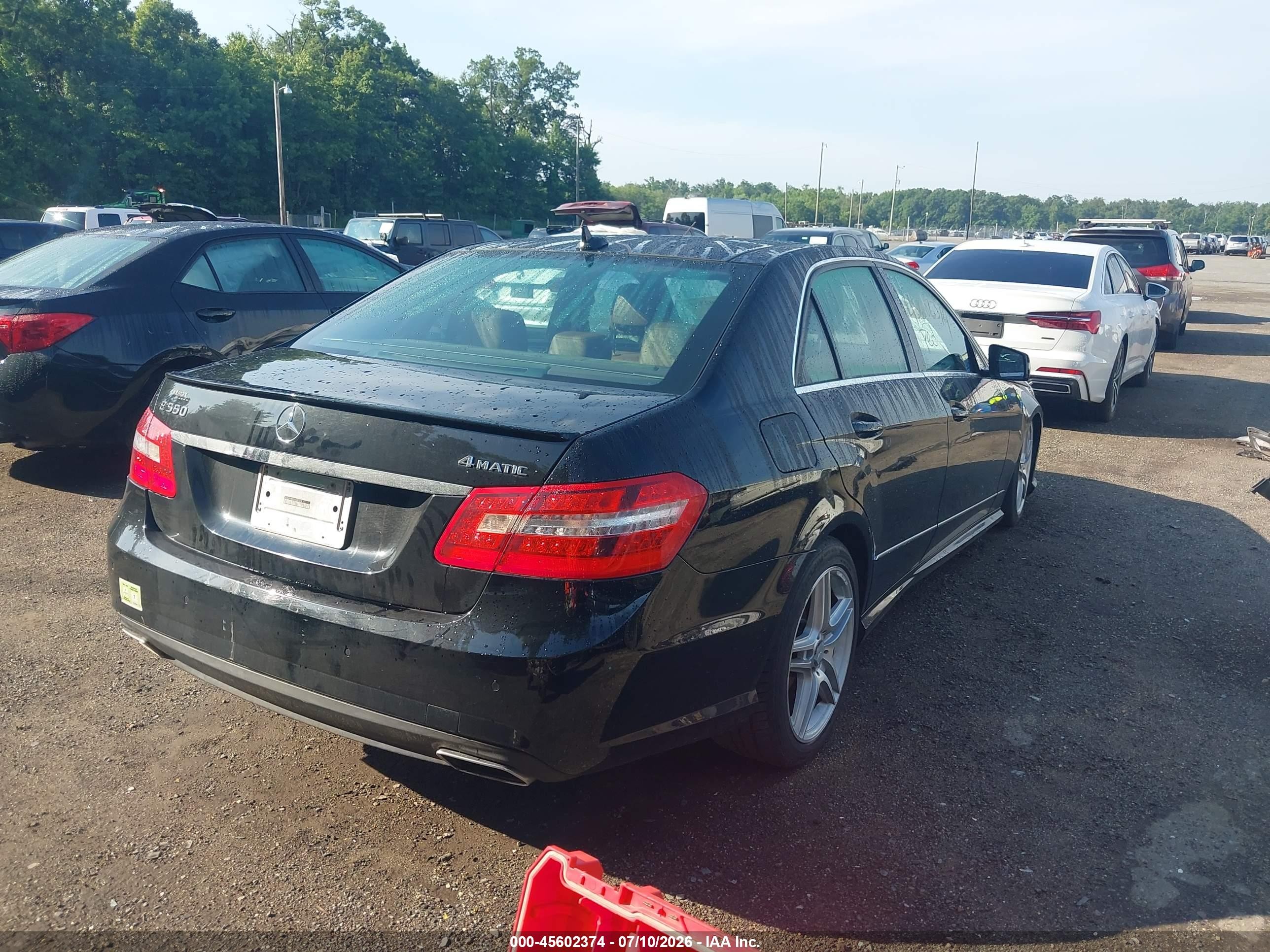 2011 Mercedes-benz E 550 4matic Black vin: WDDHF9AB5BA297209
