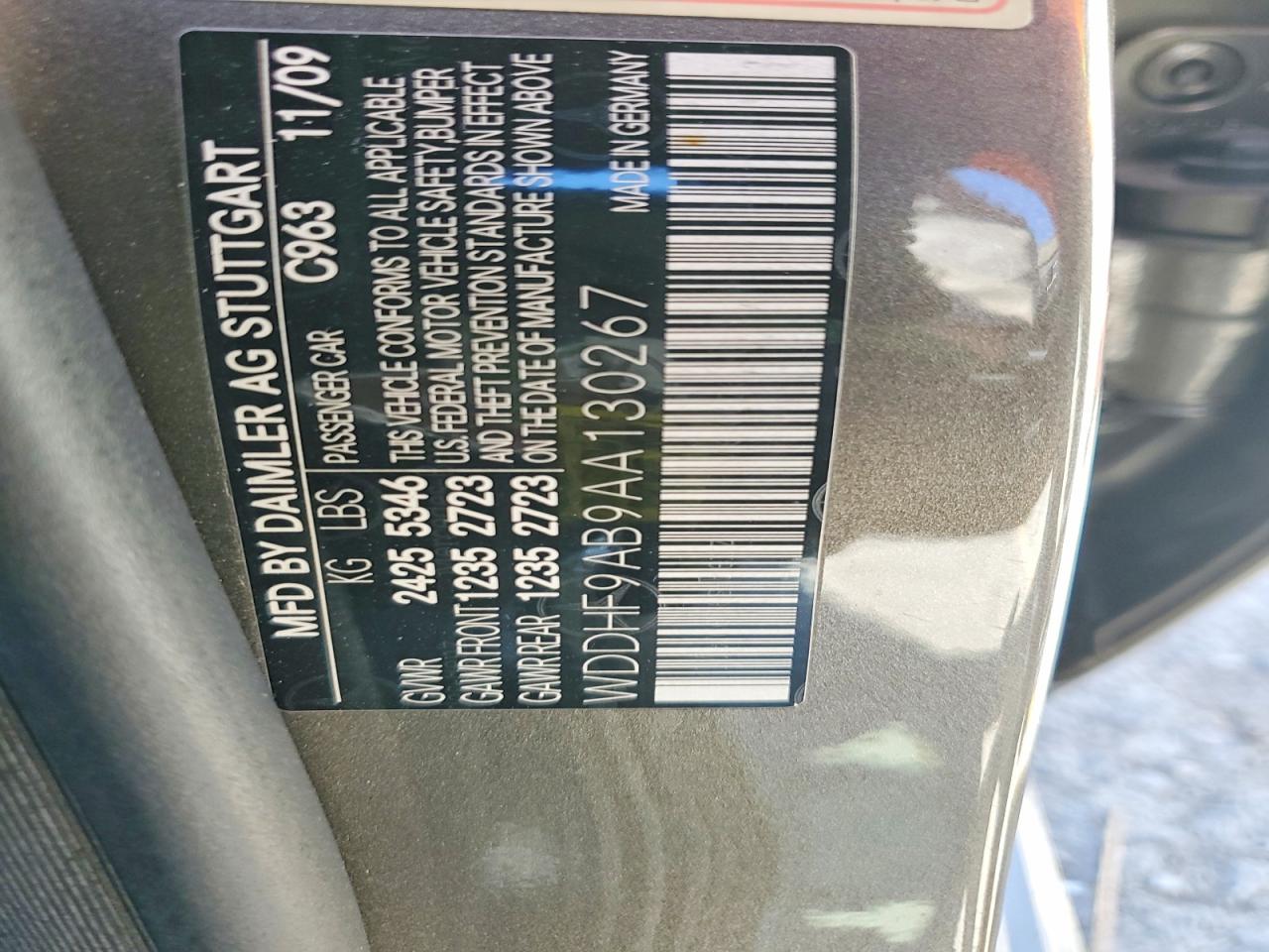 2010 Mercedes-benz E 550 4matic Gray vin: WDDHF9AB9AA130267