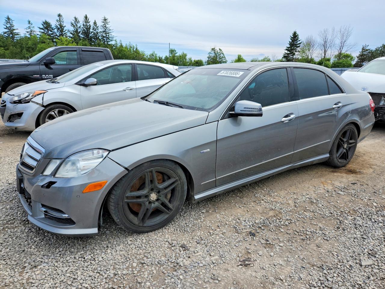 2012 Mercedes-benz E 550 4matic Gray vin: WDDHF9BB4CA635067