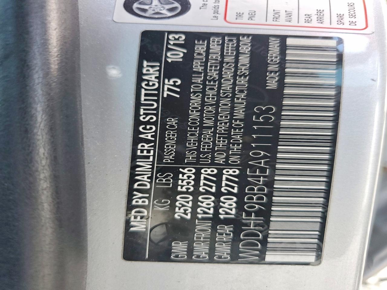 2014 Mercedes-benz E 550 4matic Silver vin: WDDHF9BB4EA911153