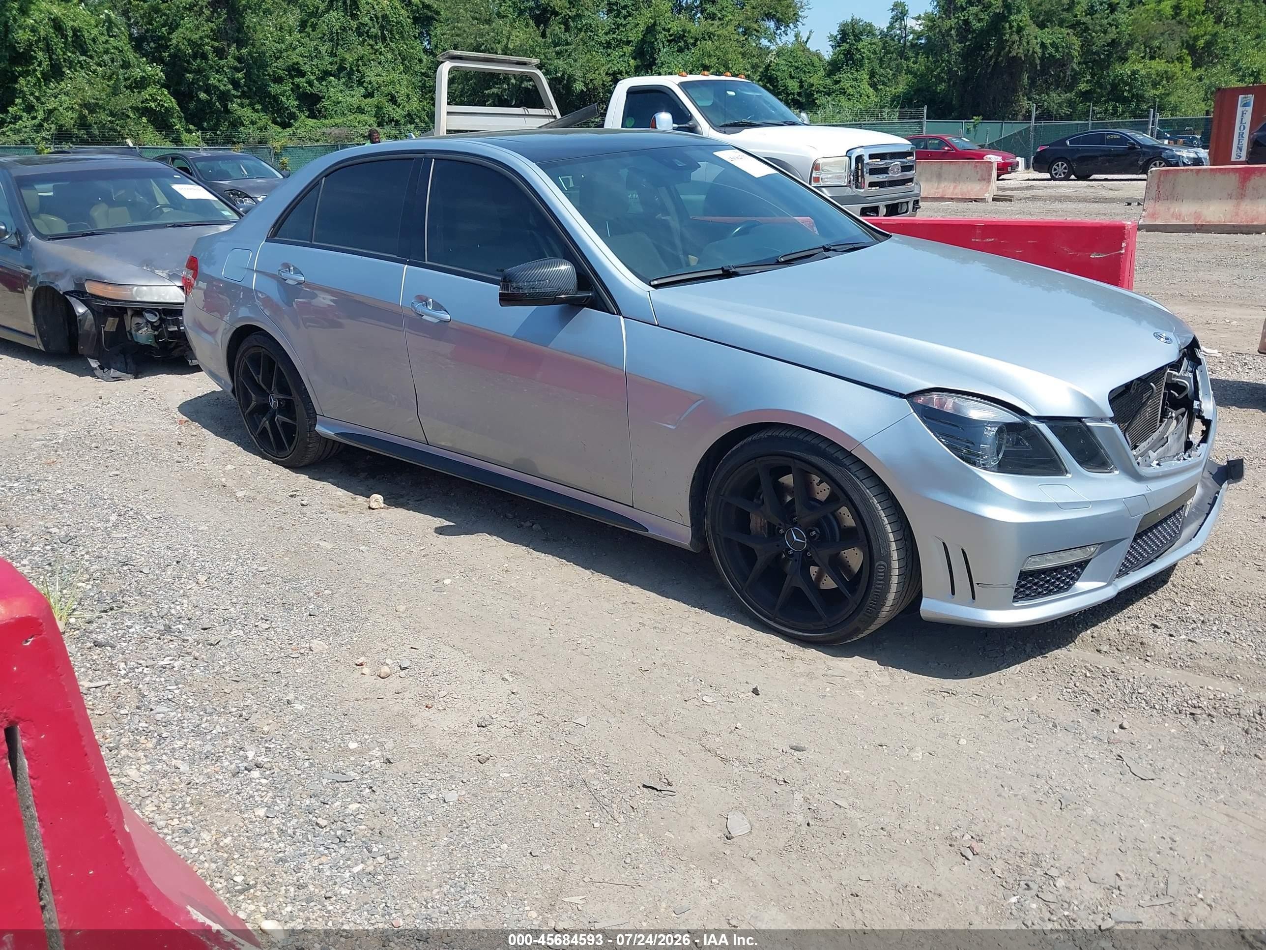 2013 Mercedes-benz E 550 4matic Silver vin: WDDHF9BB6DA720350