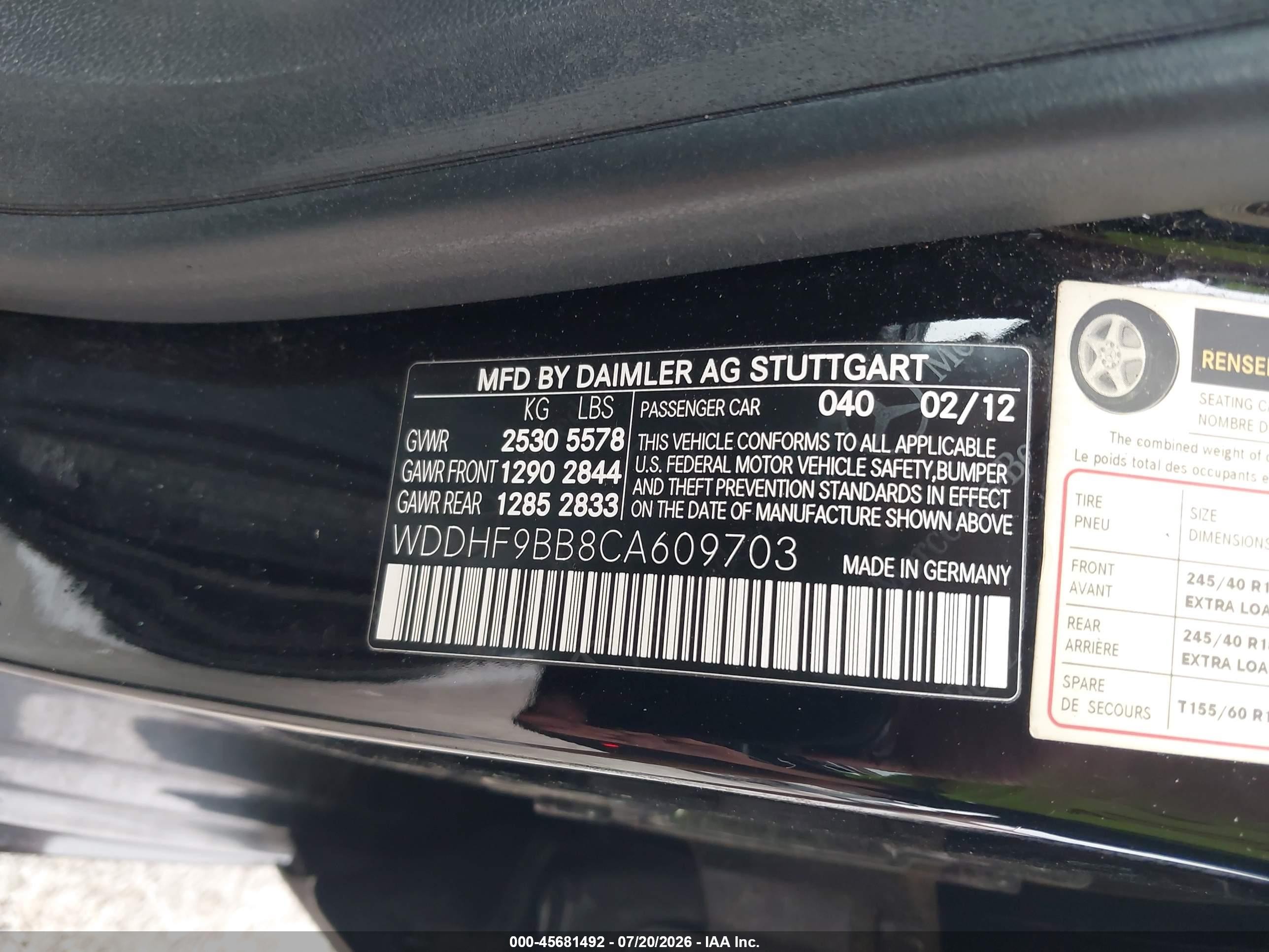 2012 Mercedes-benz E 550 4matic Black vin: WDDHF9BB8CA609703