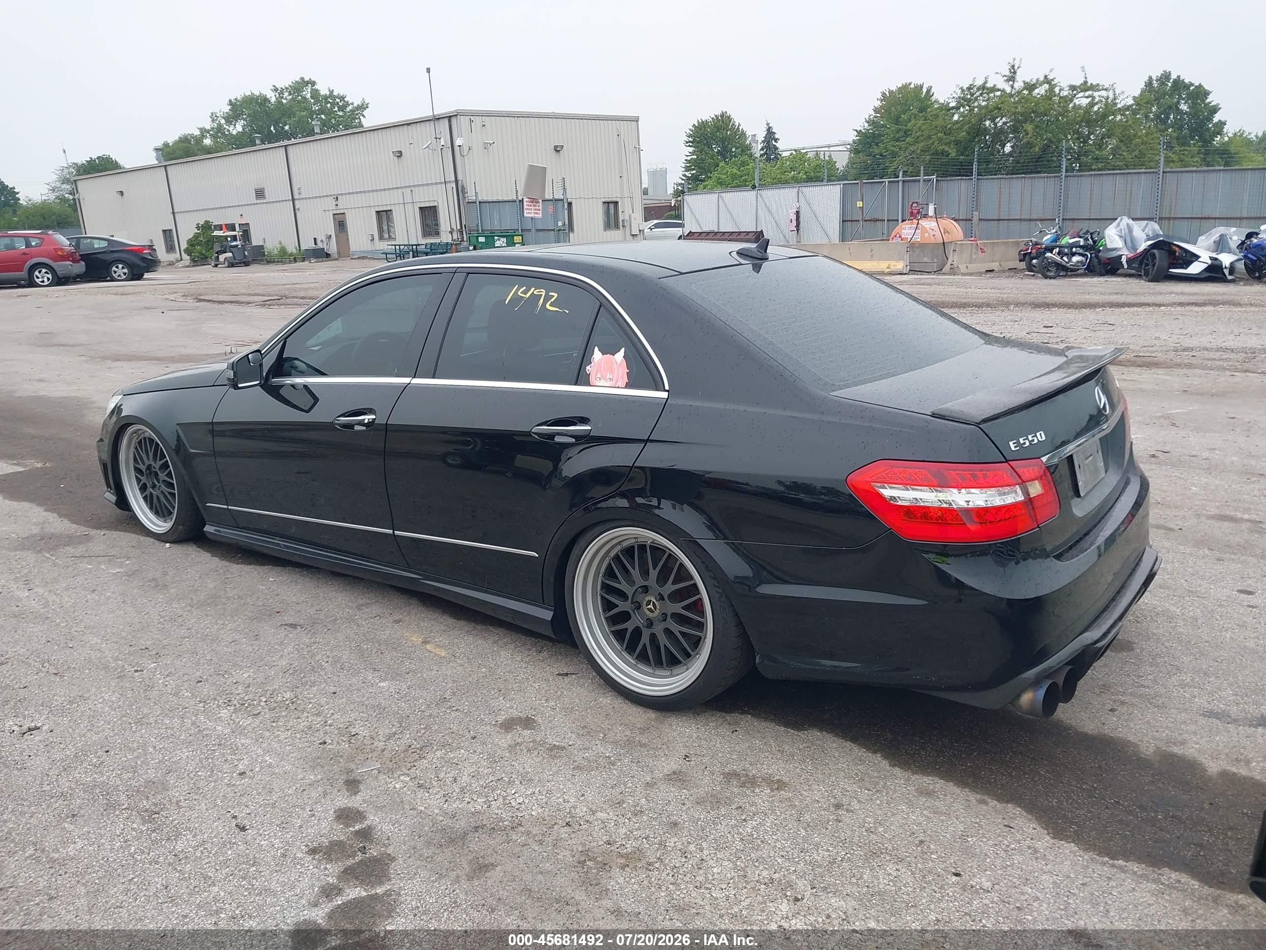 2012 Mercedes-benz E 550 4matic Black vin: WDDHF9BB8CA609703
