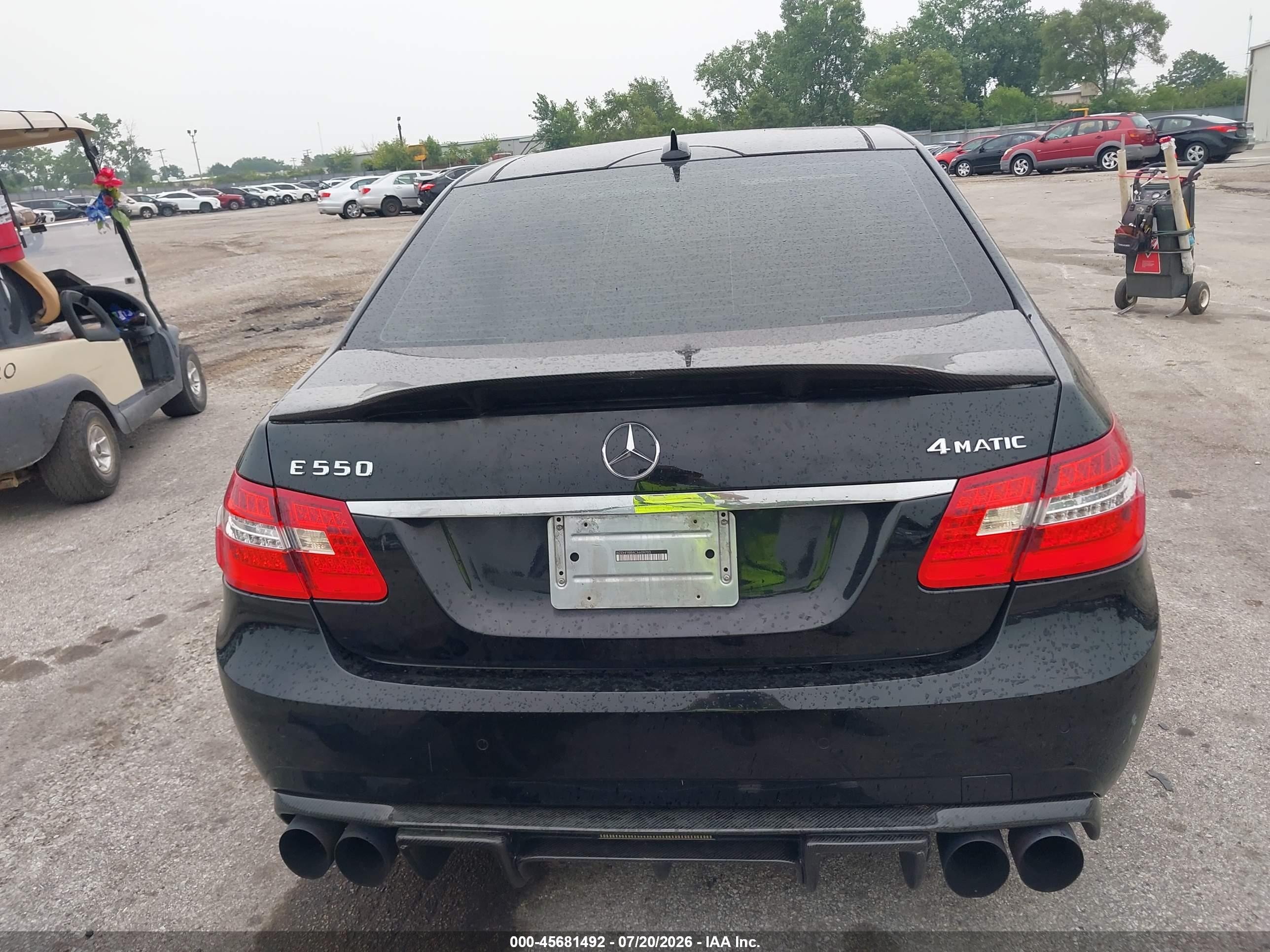 2012 Mercedes-benz E 550 4matic Black vin: WDDHF9BB8CA609703