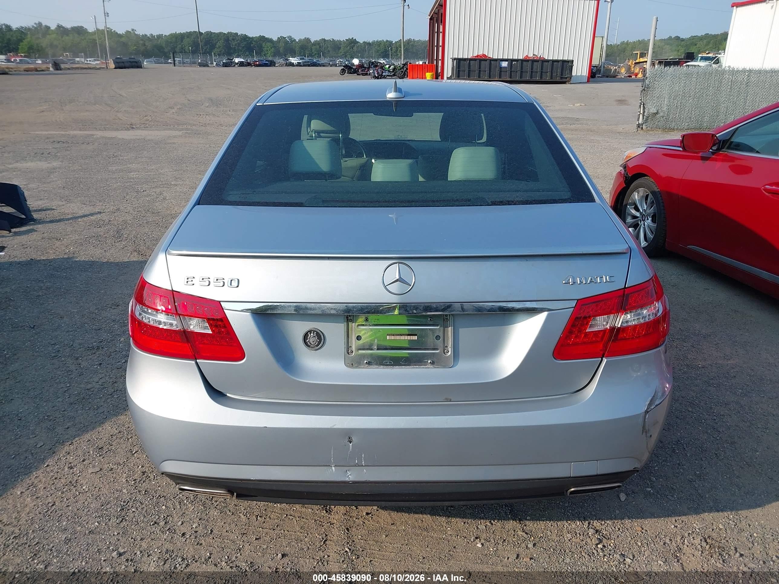 2013 Mercedes-benz E 550 4matic Silver vin: WDDHF9BB9DA750362