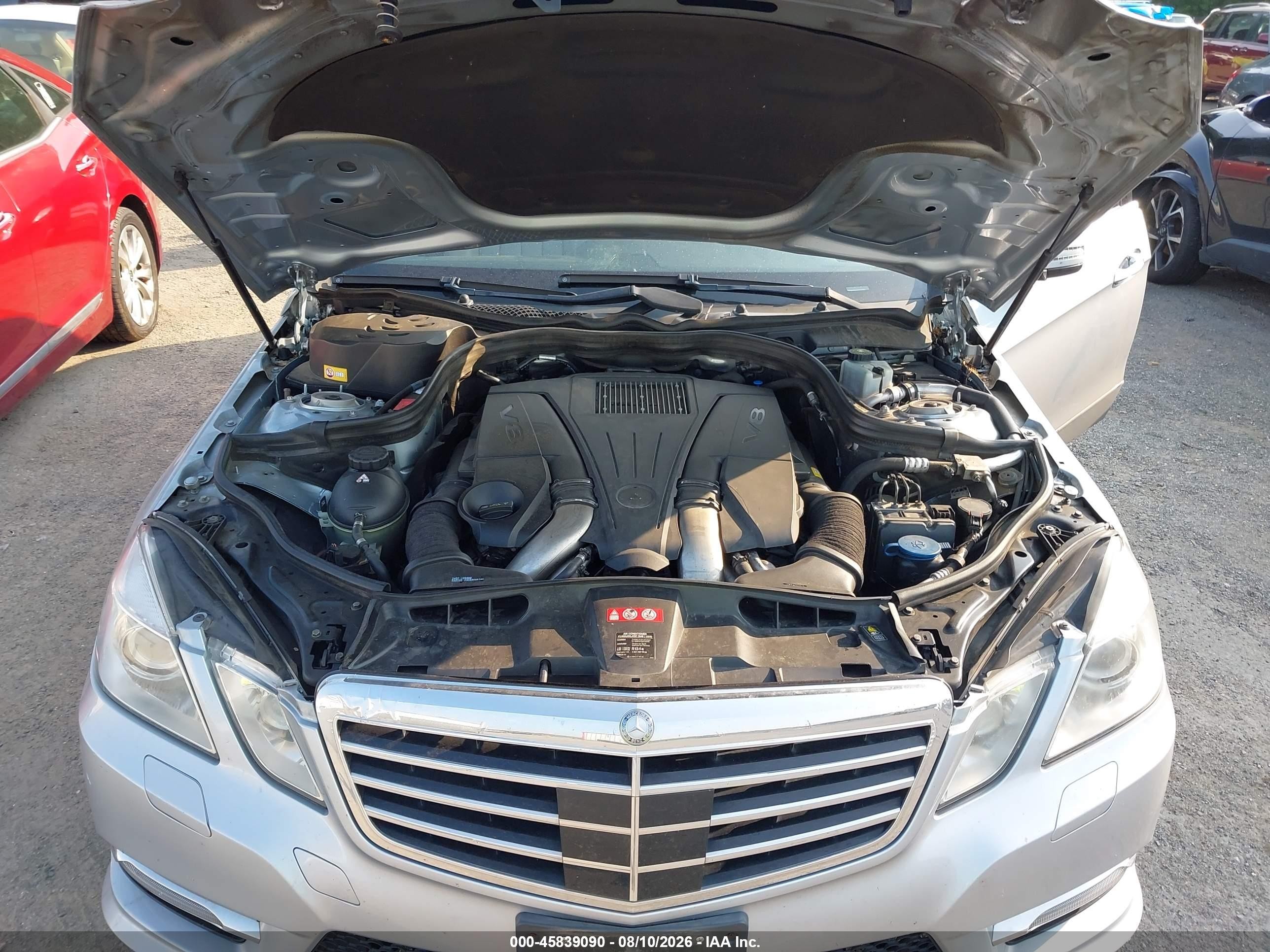 2013 Mercedes-benz E 550 4matic Silver vin: WDDHF9BB9DA750362