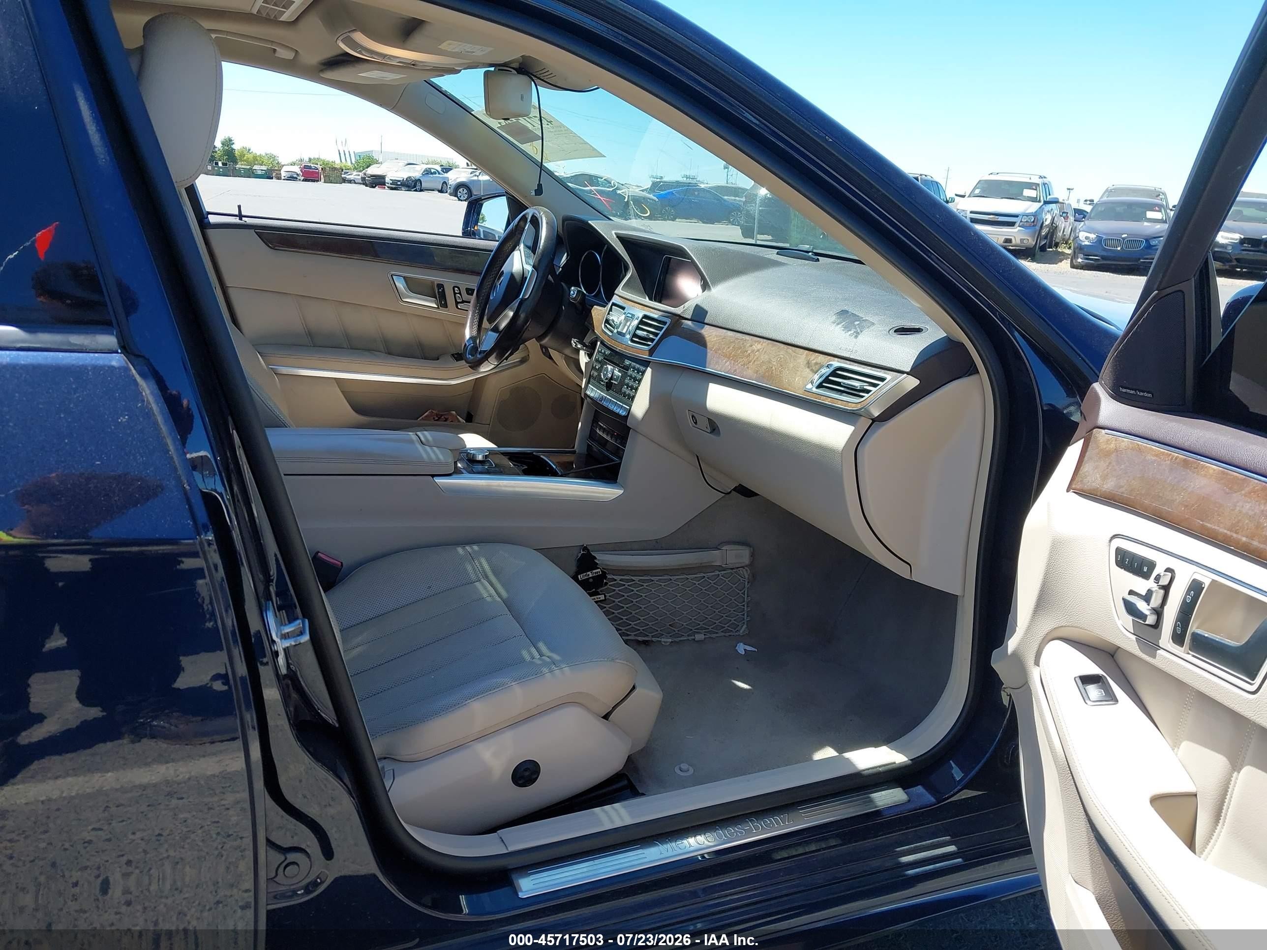 2014 Mercedes-benz E 550 4matic Синий vin: WDDHF9BBXEB026269