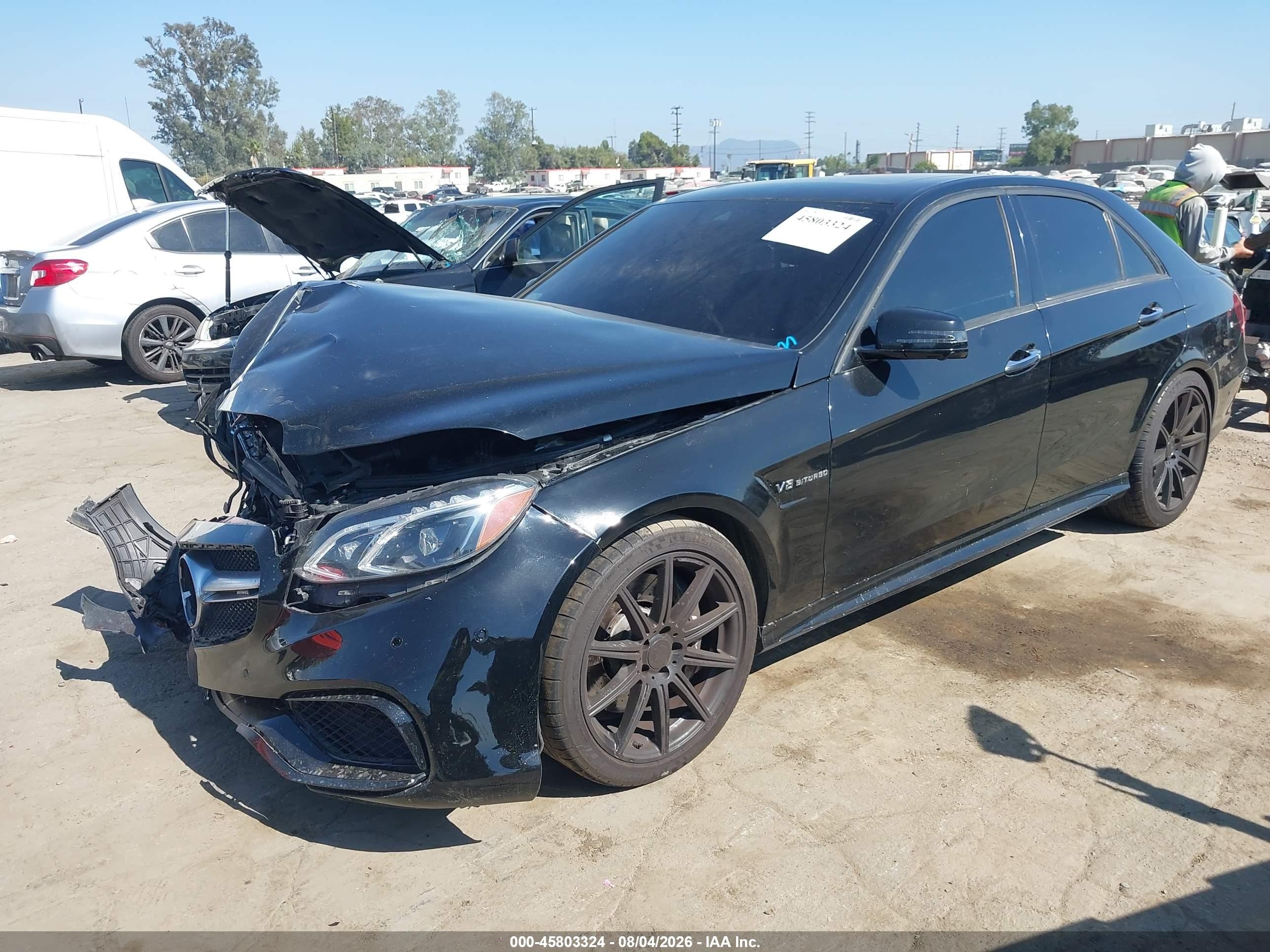 2014 Mercedes-benz E 63 Amg 4matic Black vin: WDDHF9CB0EA918082