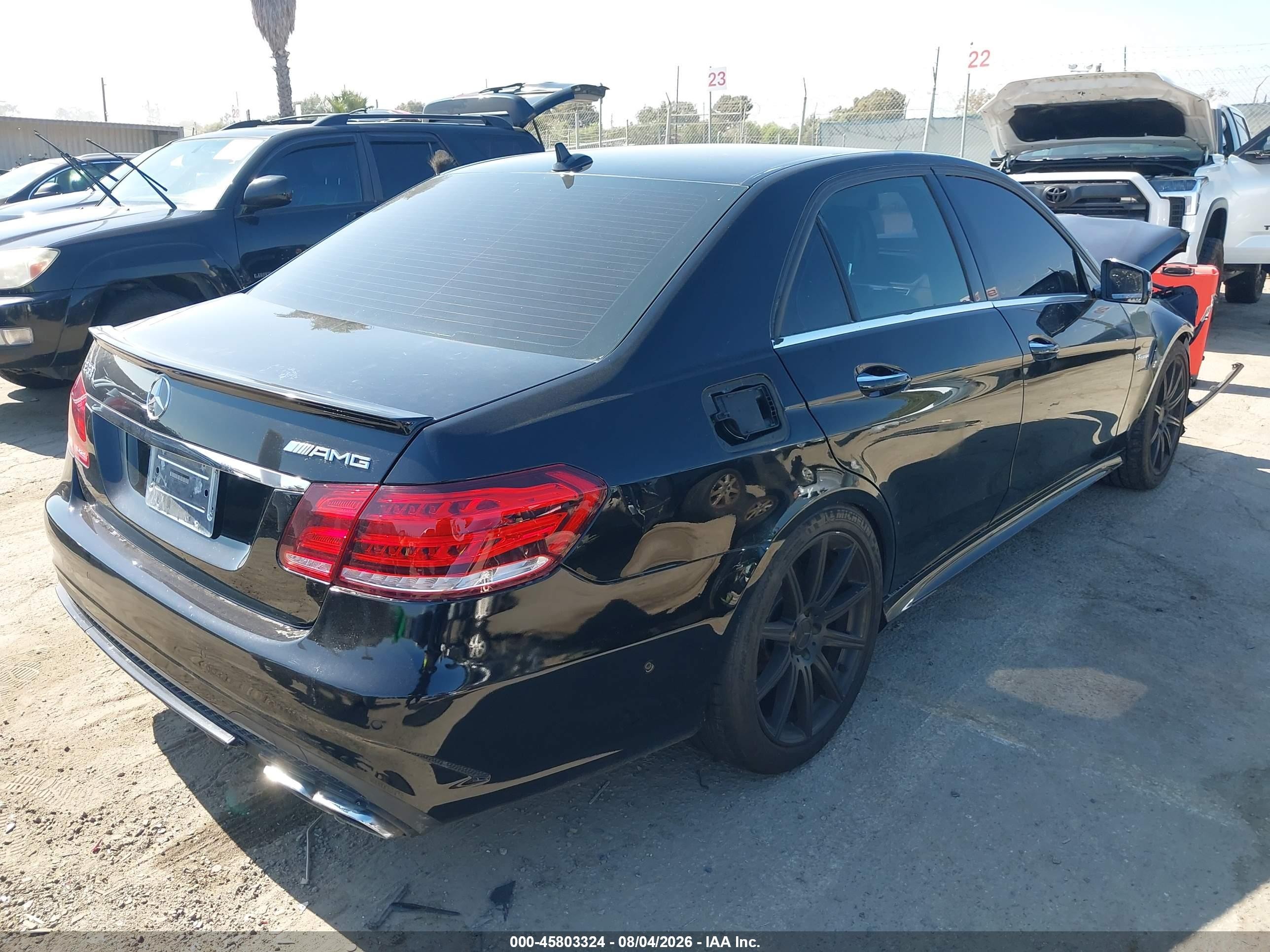 2014 Mercedes-benz E 63 Amg 4matic Black vin: WDDHF9CB0EA918082