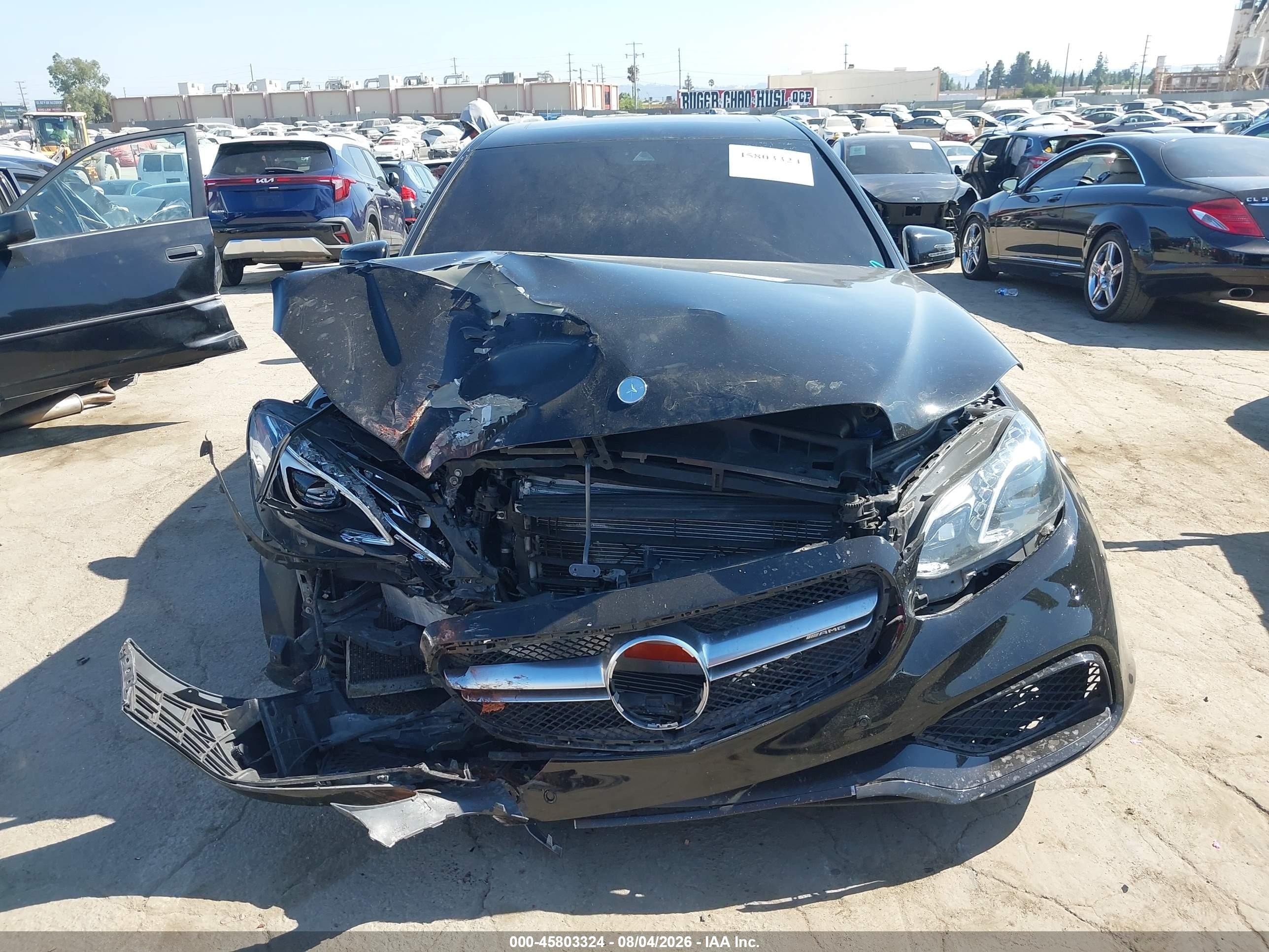 2014 Mercedes-benz E 63 Amg 4matic Black vin: WDDHF9CB0EA918082