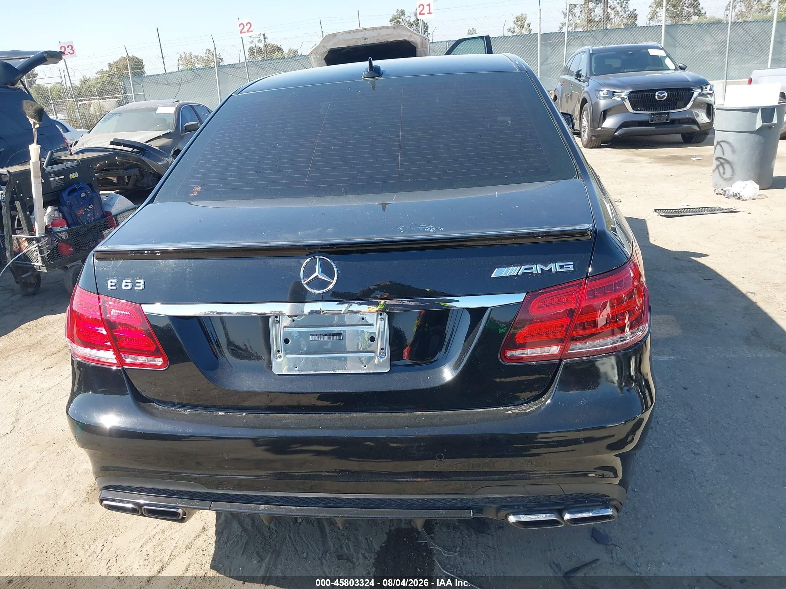 2014 Mercedes-benz E 63 Amg 4matic Black vin: WDDHF9CB0EA918082