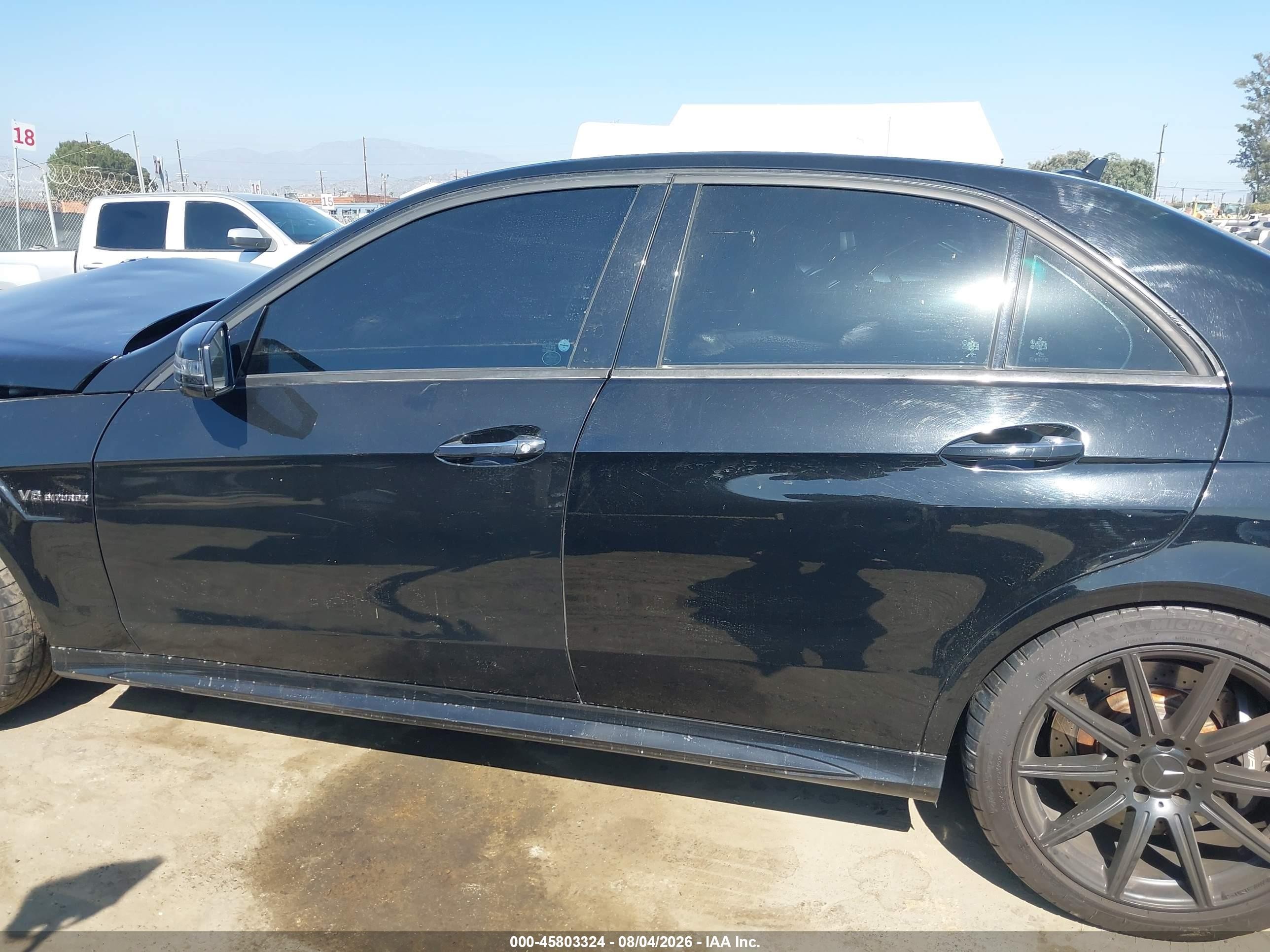 2014 Mercedes-benz E 63 Amg 4matic Black vin: WDDHF9CB0EA918082