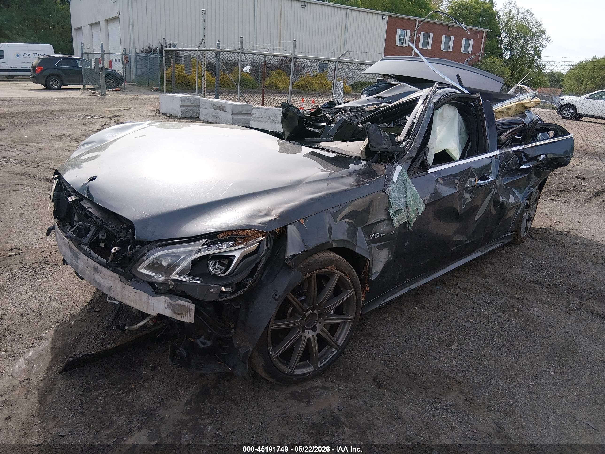 2014 Mercedes-benz E 63 Amg 4matic Gray vin: WDDHF9CB7EA947966
