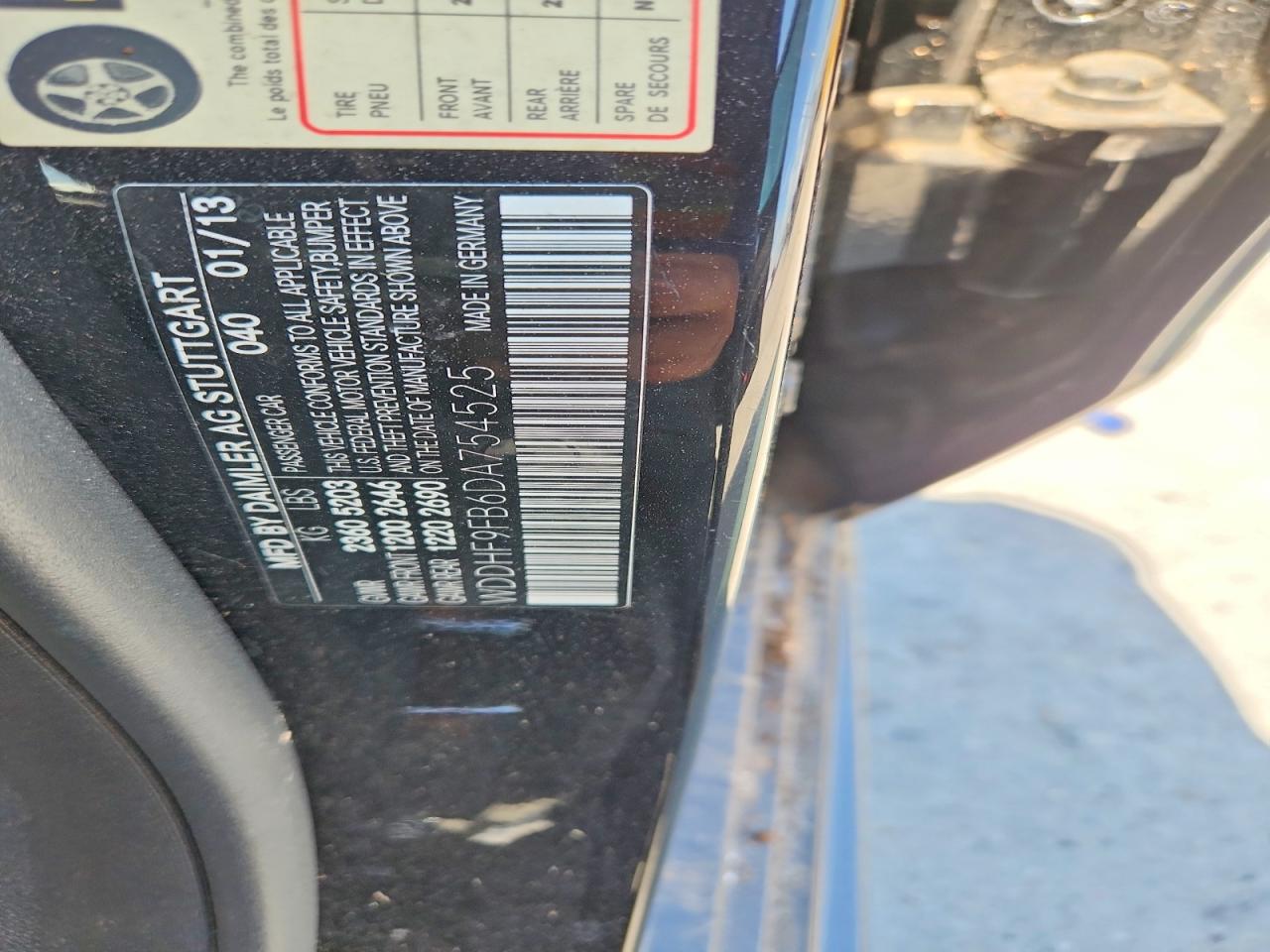 2013 Mercedes-benz E 400 Hybrid Black vin: WDDHF9FB6DA754525