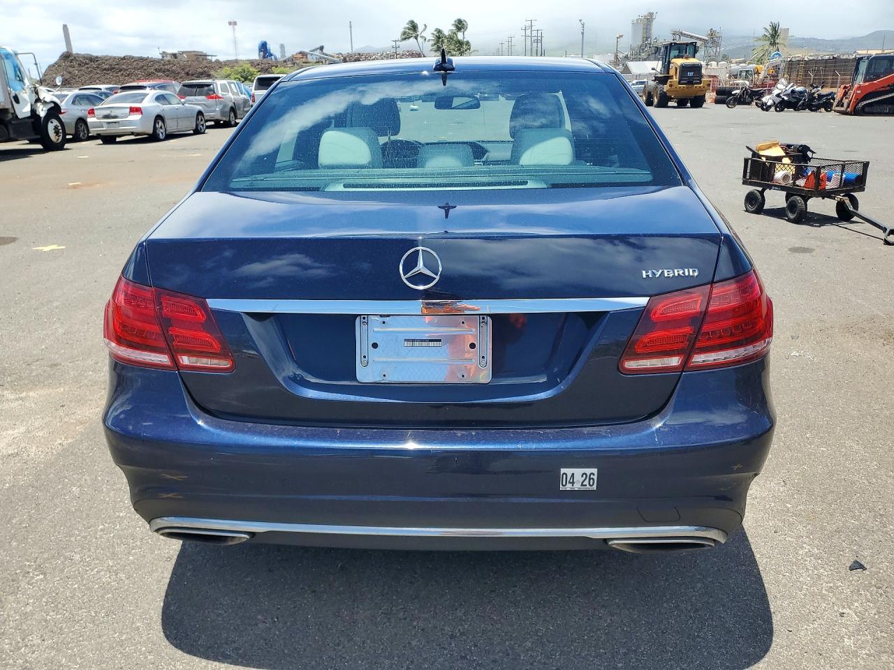 2014 Mercedes-benz E-class E400 Hybrid Blue vin: WDDHF9FB9EB073156
