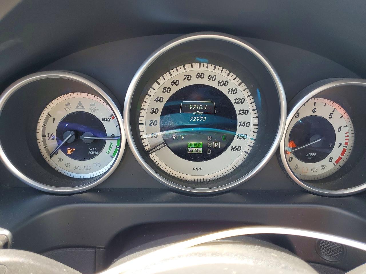 2014 Mercedes-benz E-class E400 Hybrid Blue vin: WDDHF9FB9EB073156