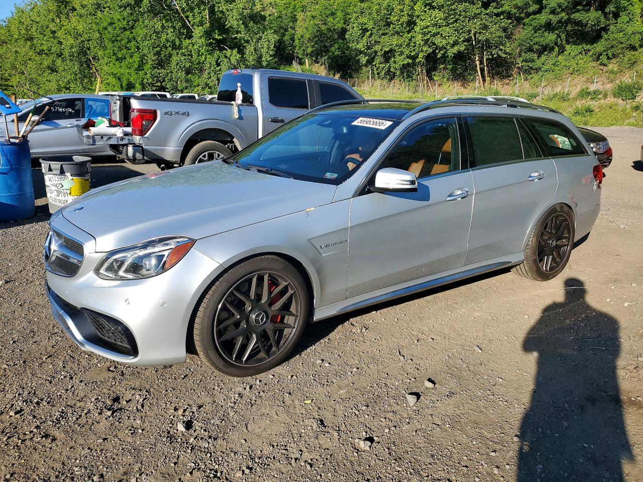 2014 Mercedes-benz E 63 Amg-s Silver vin: WDDHH7GB1EB033134