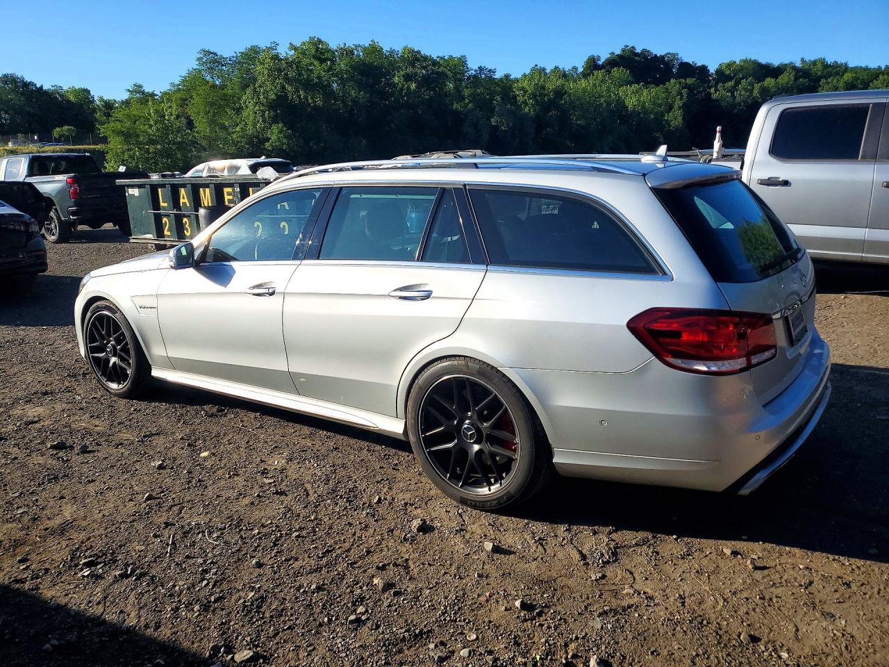2014 Mercedes-benz E 63 Amg-s Silver vin: WDDHH7GB1EB033134