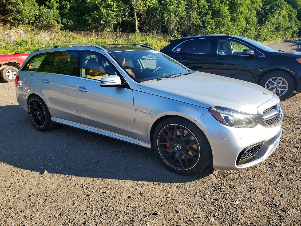 2014 Mercedes-benz E 63 Amg-s Silver vin: WDDHH7GB1EB033134