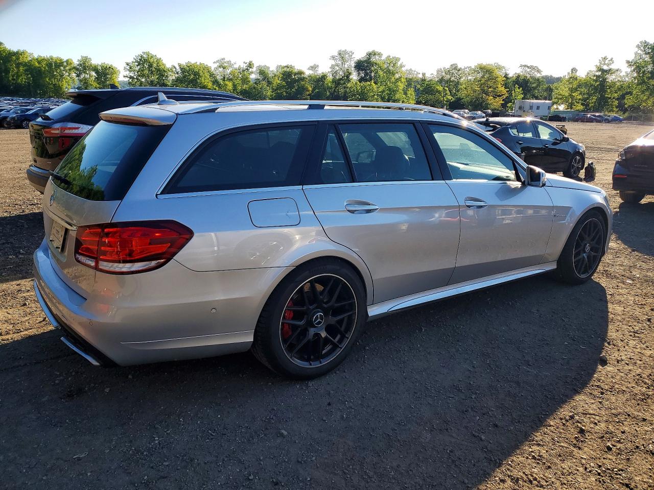 2014 Mercedes-benz E 63 Amg-s Silver vin: WDDHH7GB1EB033134