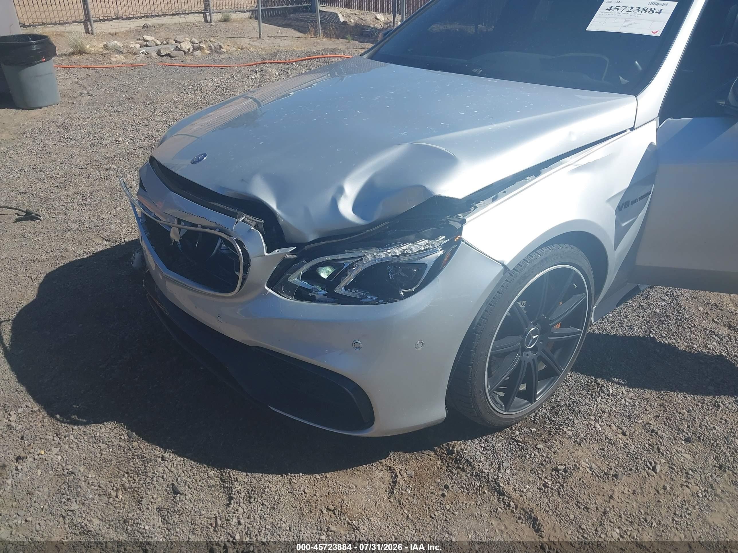 2014 Mercedes-benz E 63 Amg 4matic Gray vin: WDDHH7GB5EA927014