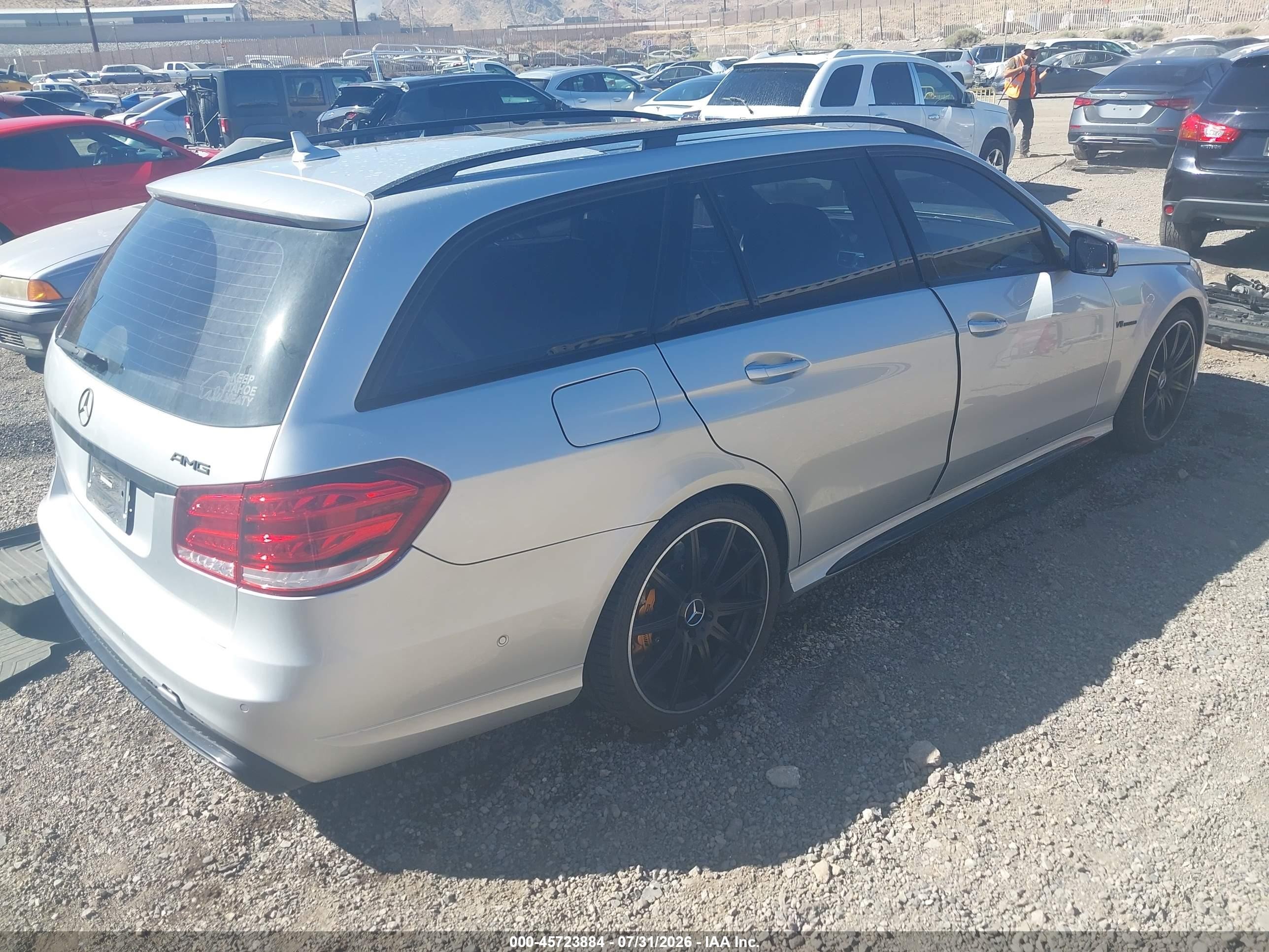 2014 Mercedes-benz E 63 Amg 4matic Gray vin: WDDHH7GB5EA927014