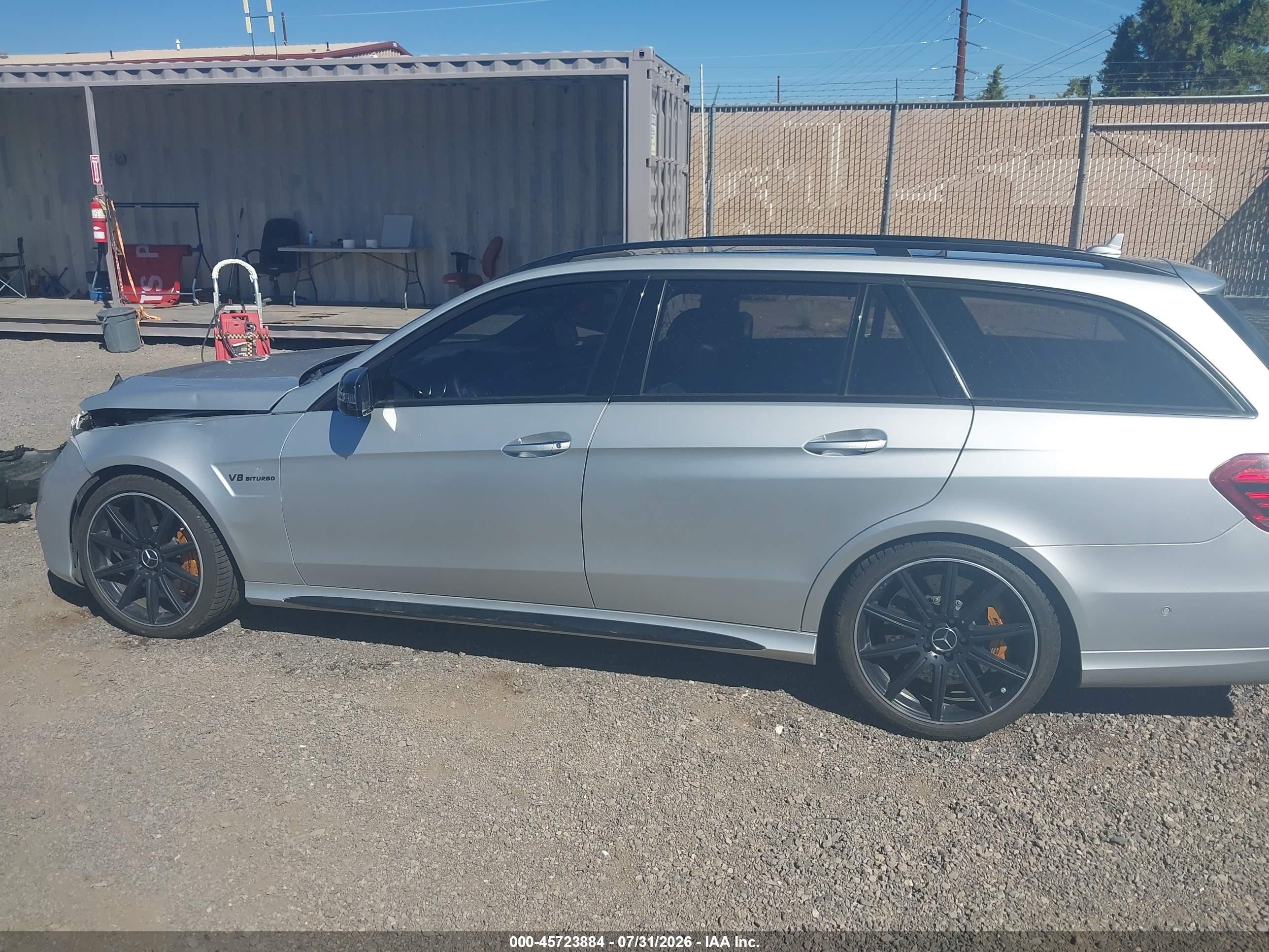 2014 Mercedes-benz E 63 Amg 4matic Gray vin: WDDHH7GB5EA927014