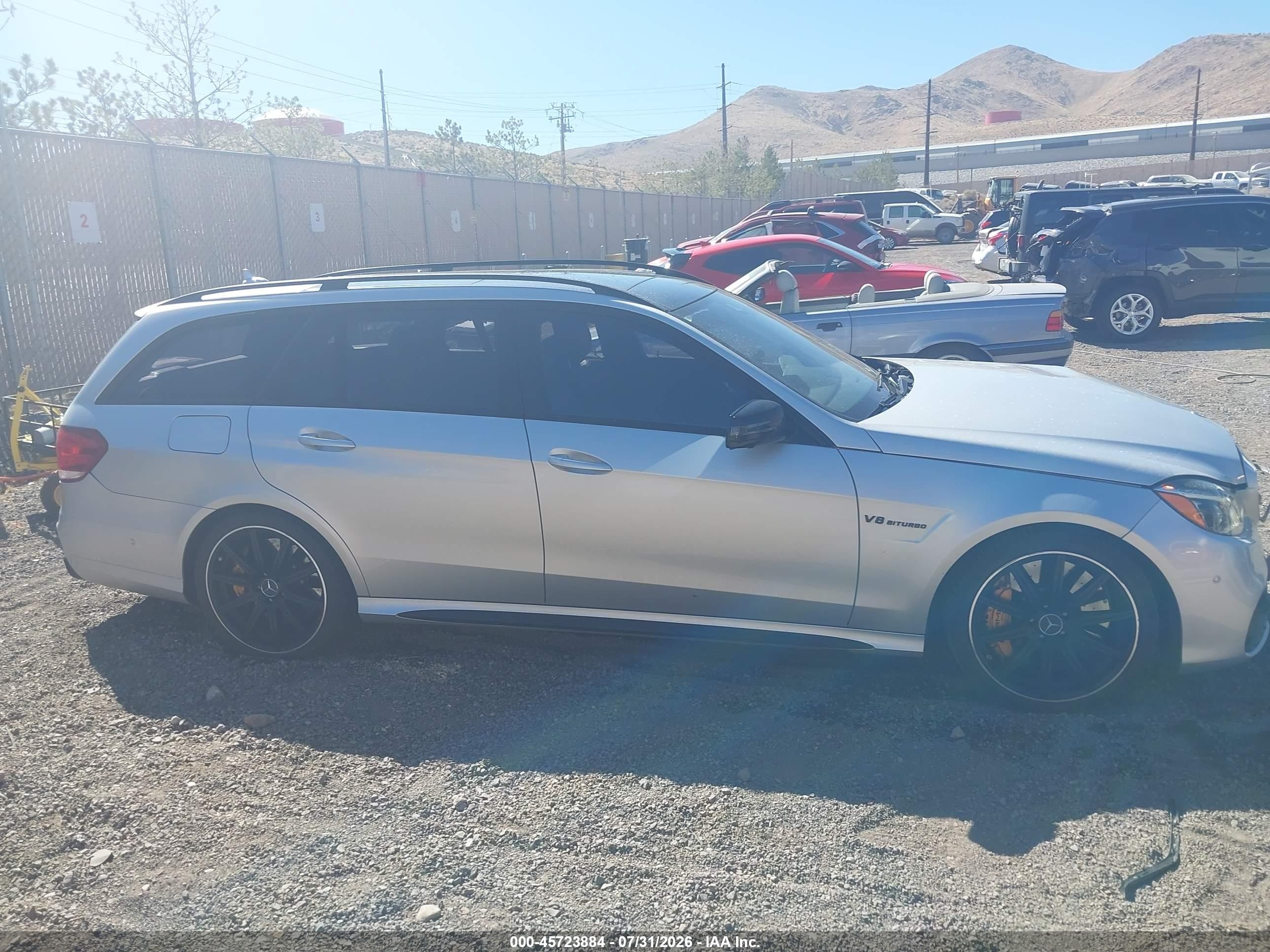2014 Mercedes-benz E 63 Amg 4matic Gray vin: WDDHH7GB5EA927014