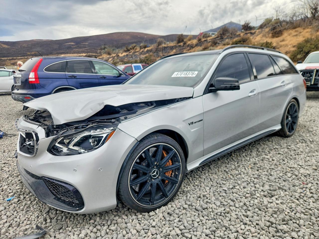 2014 Mercedes-benz E 63 Amg-s Silver vin: WDDHH7GB5EA927014