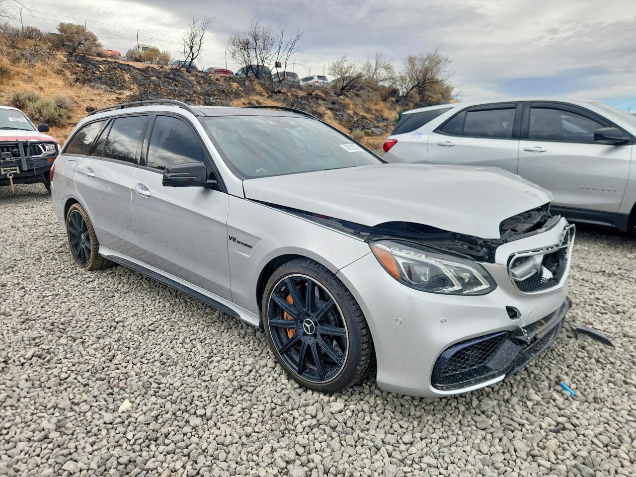 2014 Mercedes-benz E 63 Amg-s Silver vin: WDDHH7GB5EA927014